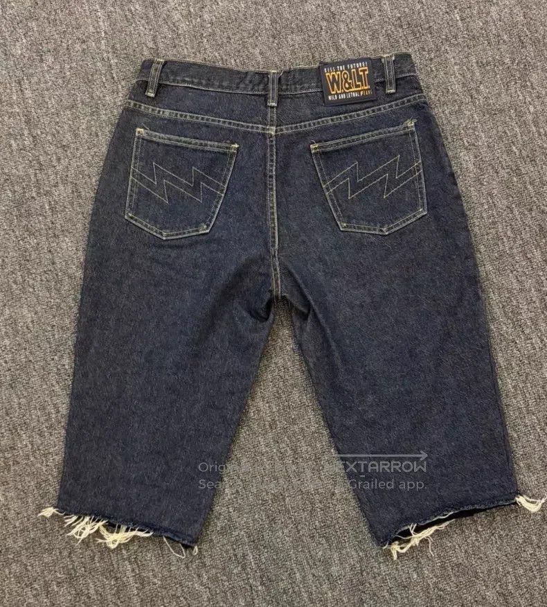 Walter Van Beirendonck Walter Van Beirendonck size XL Gun bag, denim shorts Size US 30 / EU 46 - 2 Thumbnail