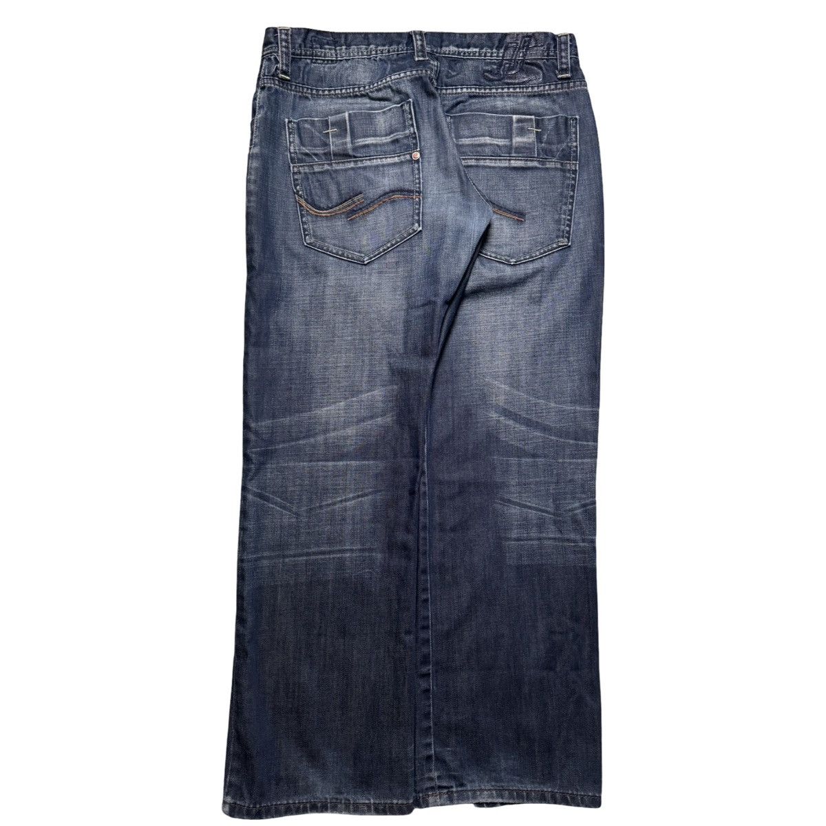 Vintage Jack & Jones Dark Wash Bootcut Denim Jeans Low Rise 34 X 30 Size US 34 / EU 50 - 8 Thumbnail