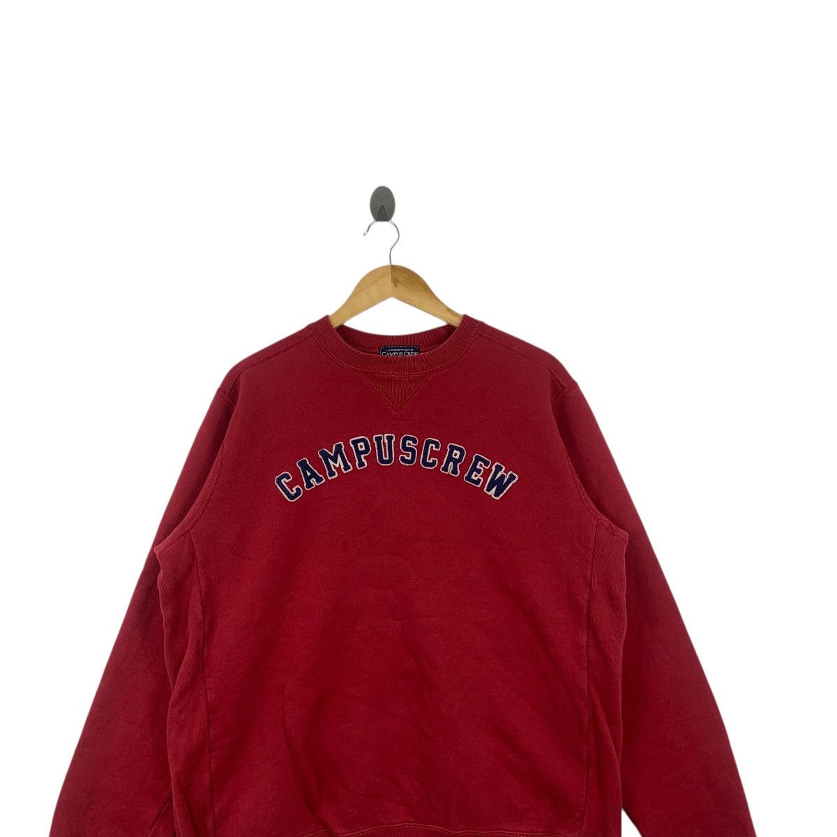 Vintage Vintage CAMPUS CREW UNIVERSITY Embossed Logo Sweatshirt Size L / US 10 / IT 46 - 2 Thumbnail