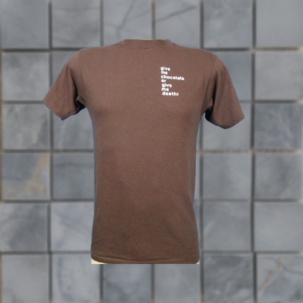 Hanes VINTAGE Hanes T-Shirt XS 80s 80s River Street Sweets Savannah Georgia Brown Short Sleeve Crew Neck Candy Print Mens Size US XS / EU 42 / 0 - 1 Thumbnail