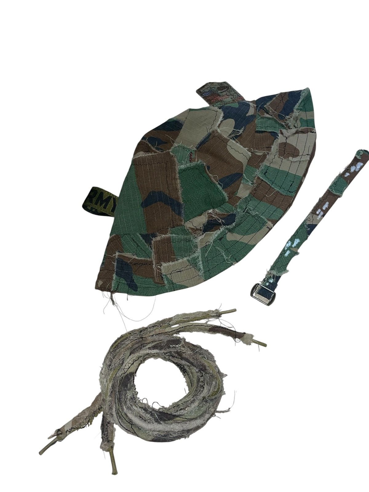 Camo bucket hat shoelaces & bracelet