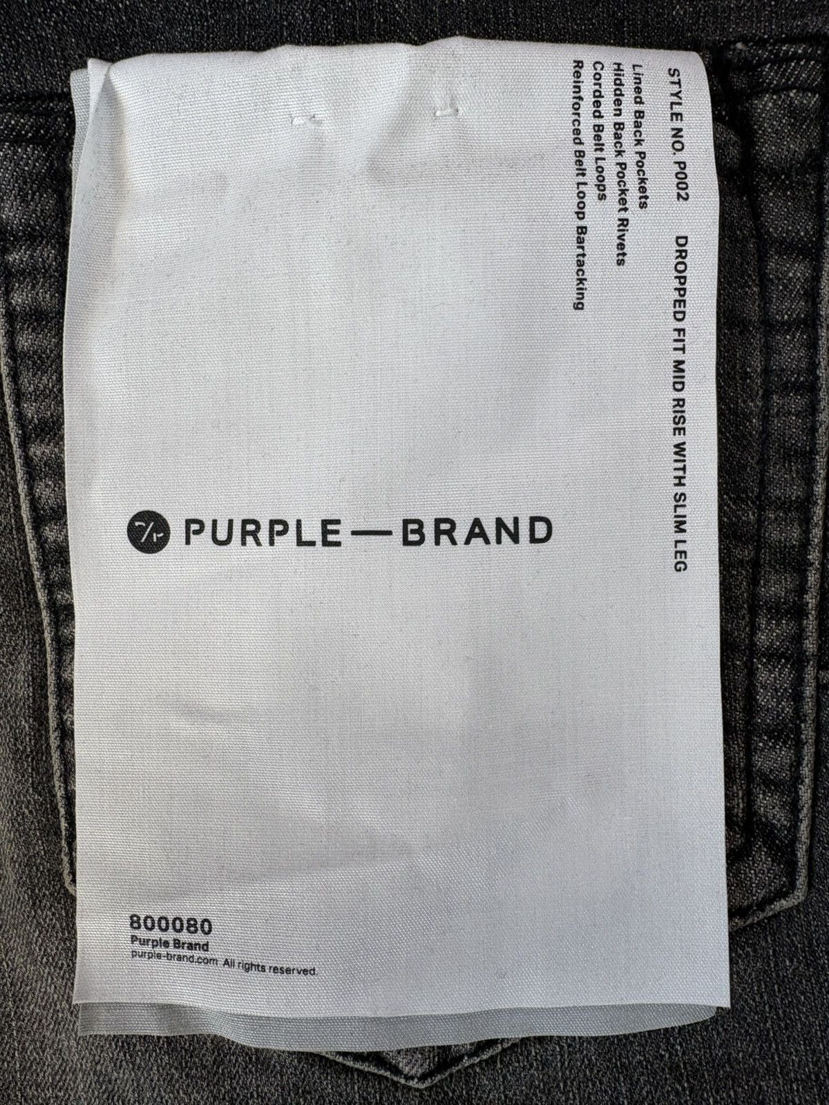 Purple Brand Purple Brand P002 “Grey Dirty Blowout” Size US 31 - 6 Thumbnail