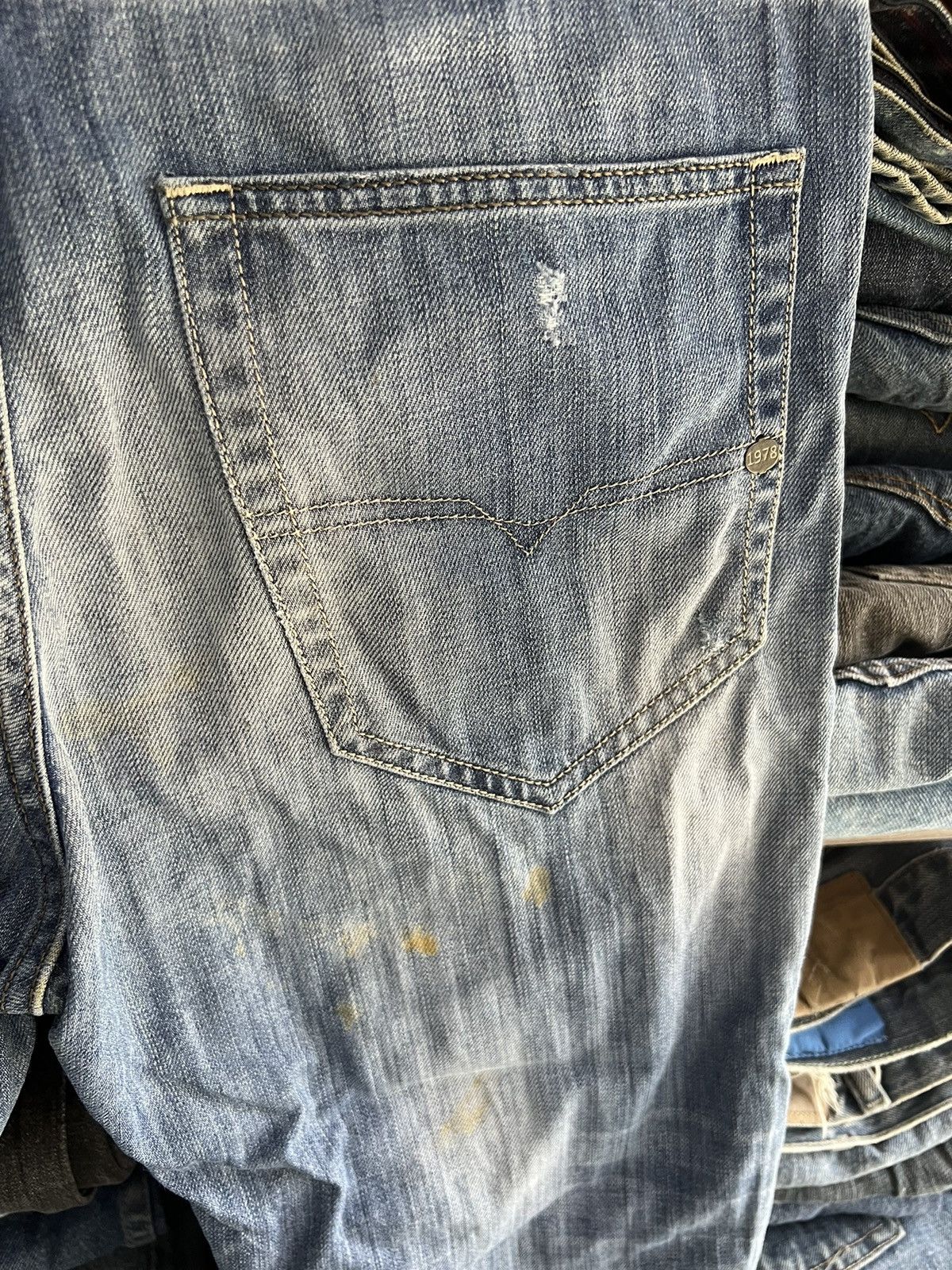 Diesel 🔥Vintage Diesel Industry Cropped Distressed Denim Size US 33 - 12 Thumbnail