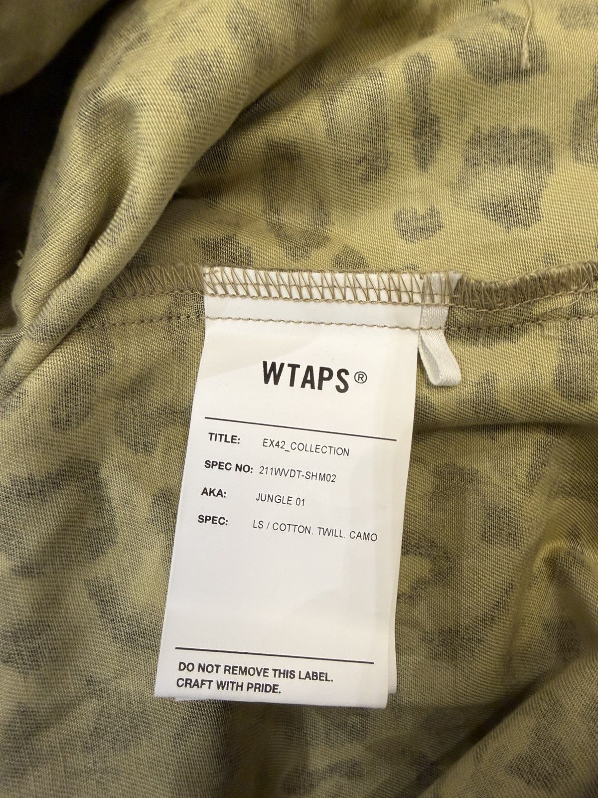 Wtaps WTAPS Urban Territory Jungle 01 Leopard Camo Button Down Size US XL / EU 56 / 4 - 4 Thumbnail