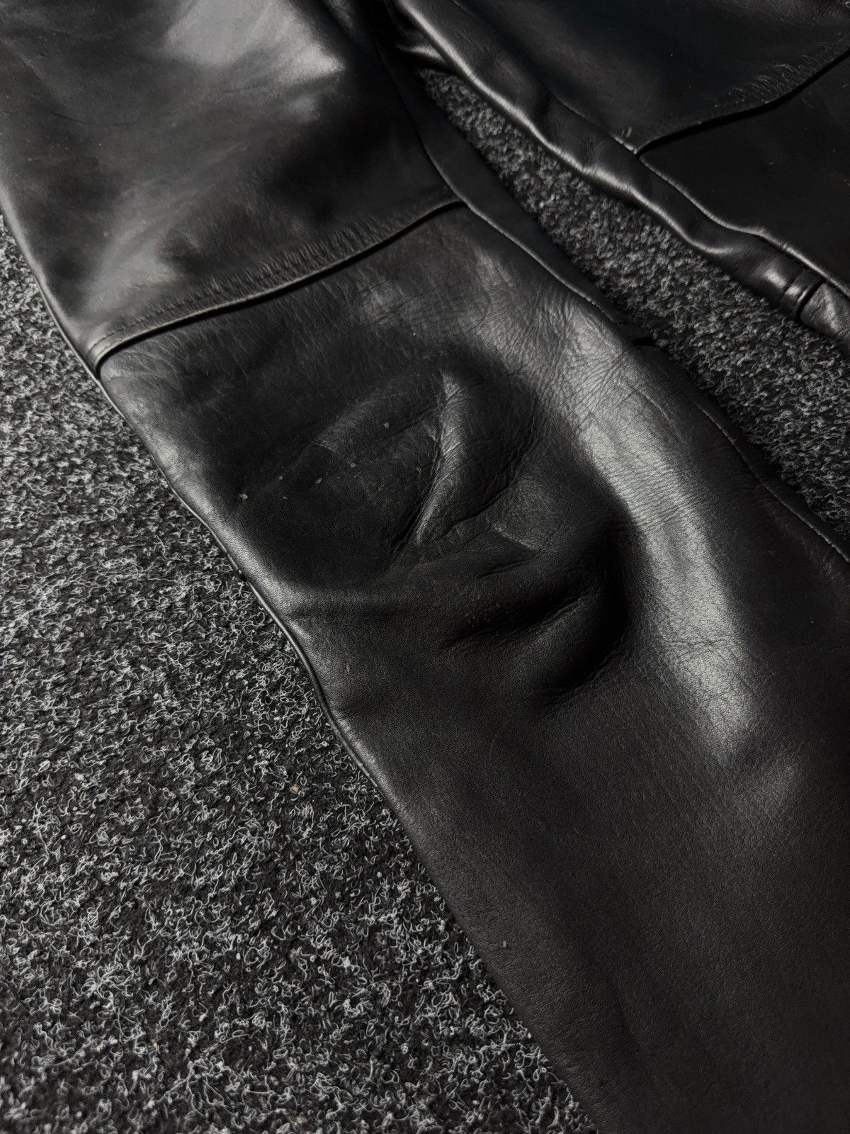 Leather Y2K Vintage Leather Pants Opium Style Alt Biker USA Rare Size US 28 / EU 44 - 8 Thumbnail