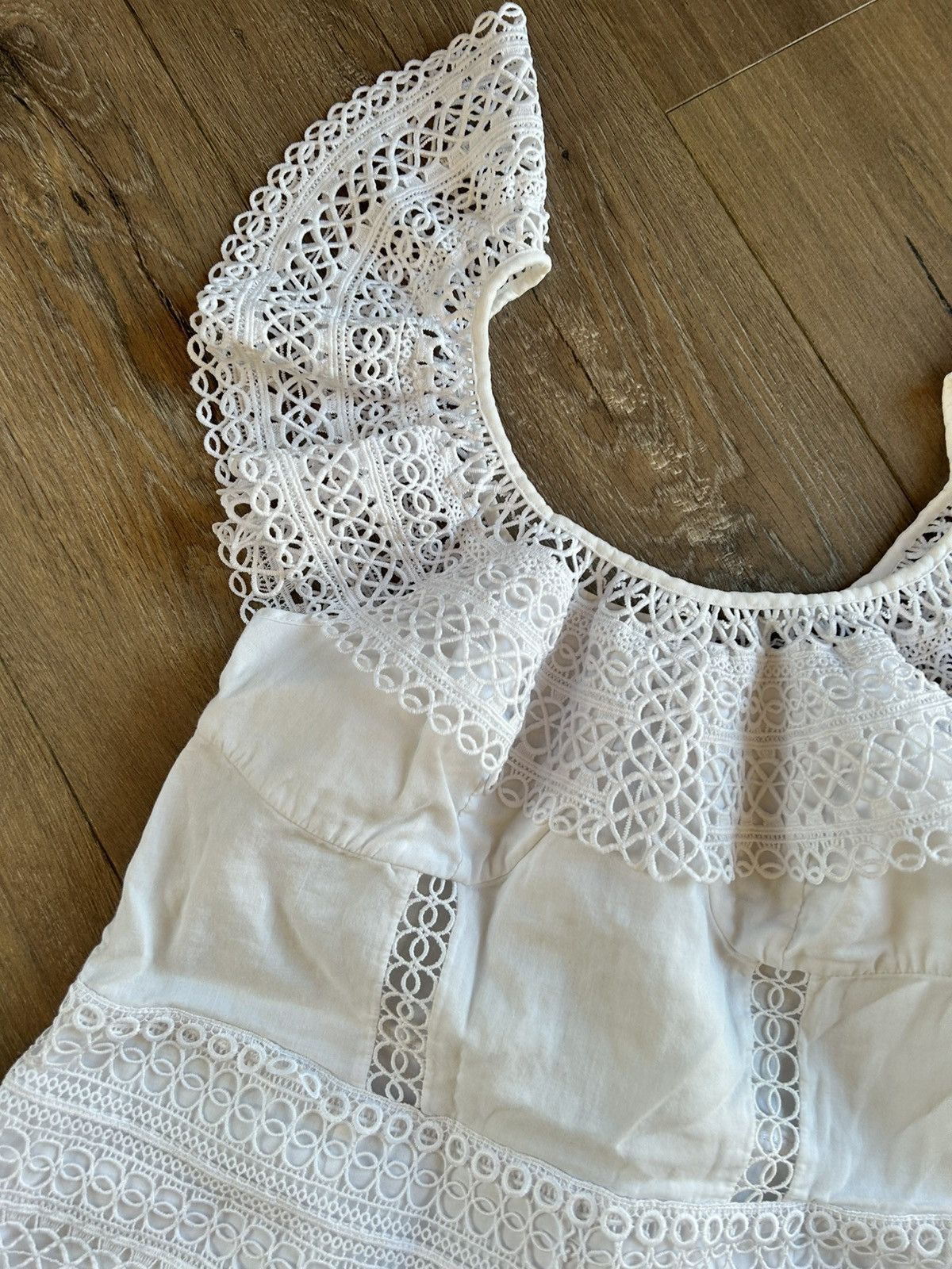 Charo Ruiz Charo Ruiz Ibiza white jumpsuit summer lace L Size L / US 10 / IT 46 - 2 Thumbnail