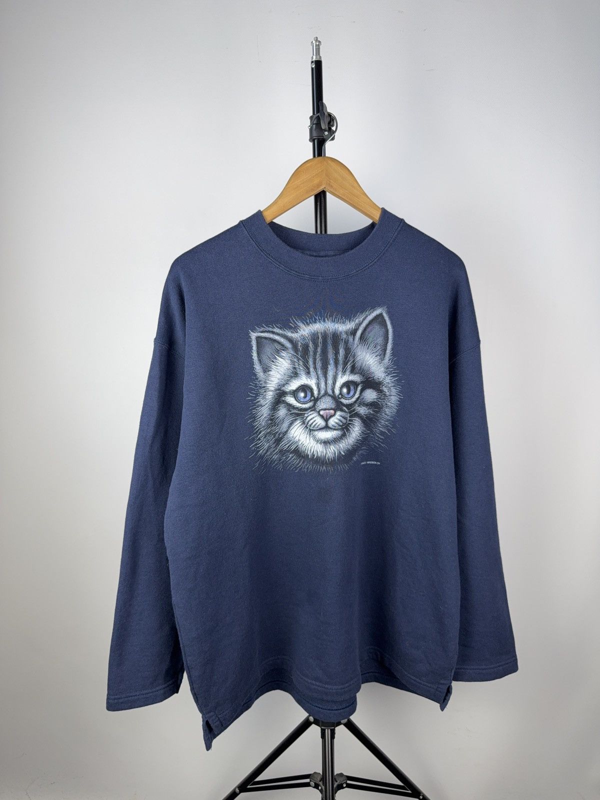 The Mountain Vintage 90s Retro Logo Japanese Animal Art Cat Sweatshirt Size US XL / EU 56 / 4 - 1 Thumbnail