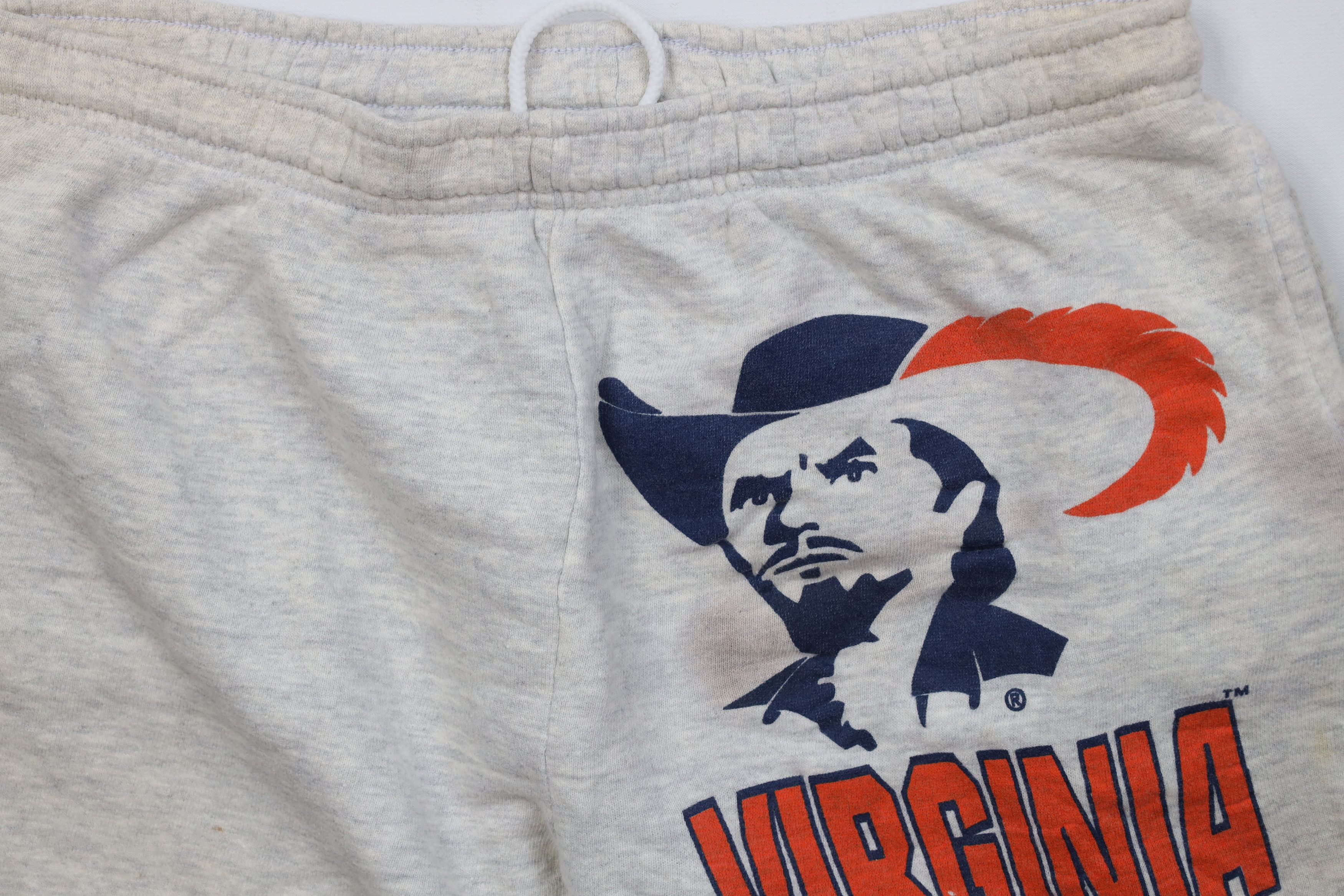 Vintage Vintage 90s University of Virginia Sweatpants Shorts USA UVA Size 30" / US 8 / IT 44 - 3 Thumbnail