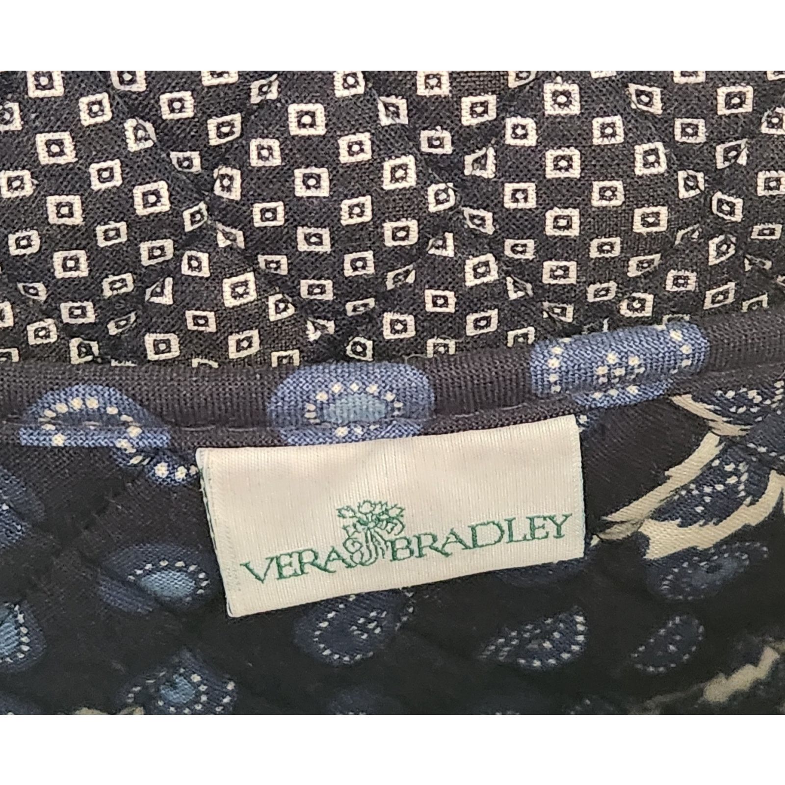 Other Vera Bradley Blue Tan White Floral Double Strap Shoulder Bag Size ONE SIZE - 5 Thumbnail