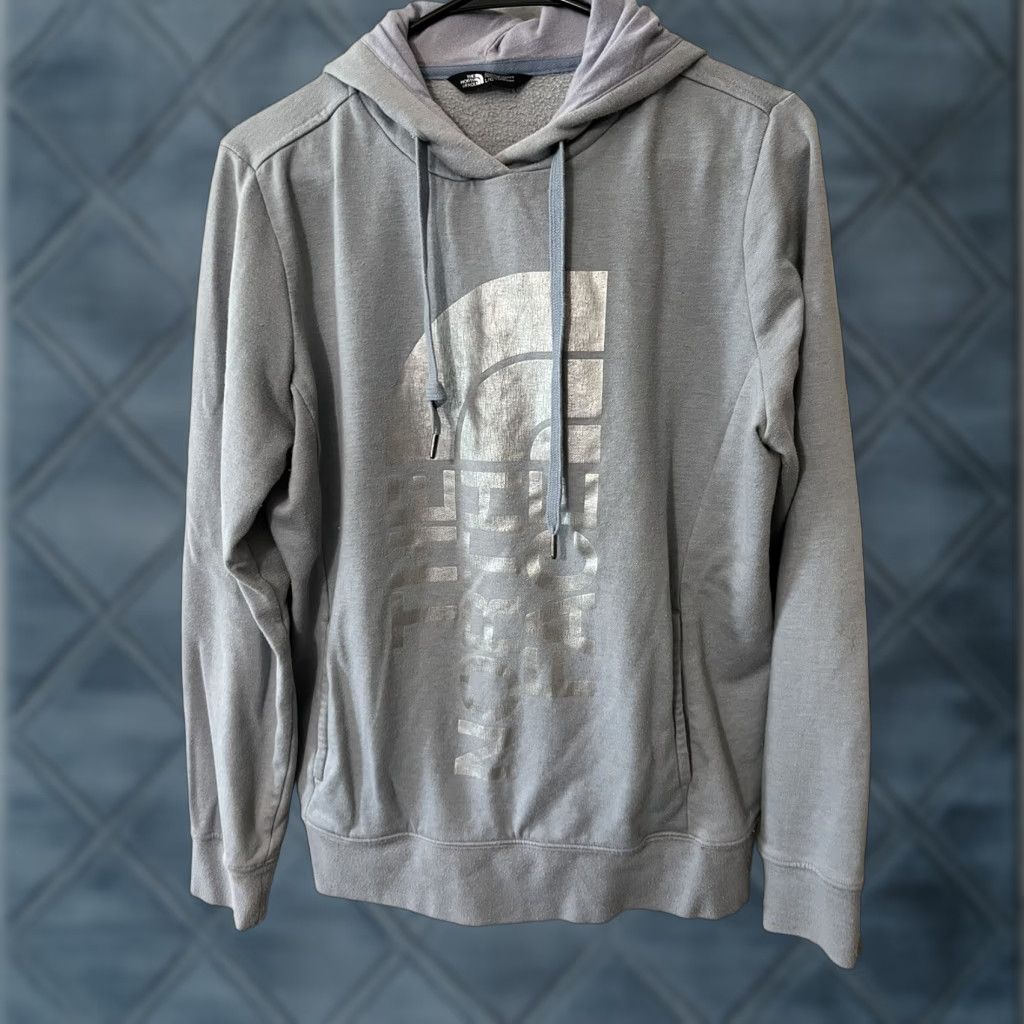 The North Face The North Face Women's Trivet Hoodie Metallic Logo Ice Blue Large Size L / US 10 / IT 46 - 1 Thumbnail