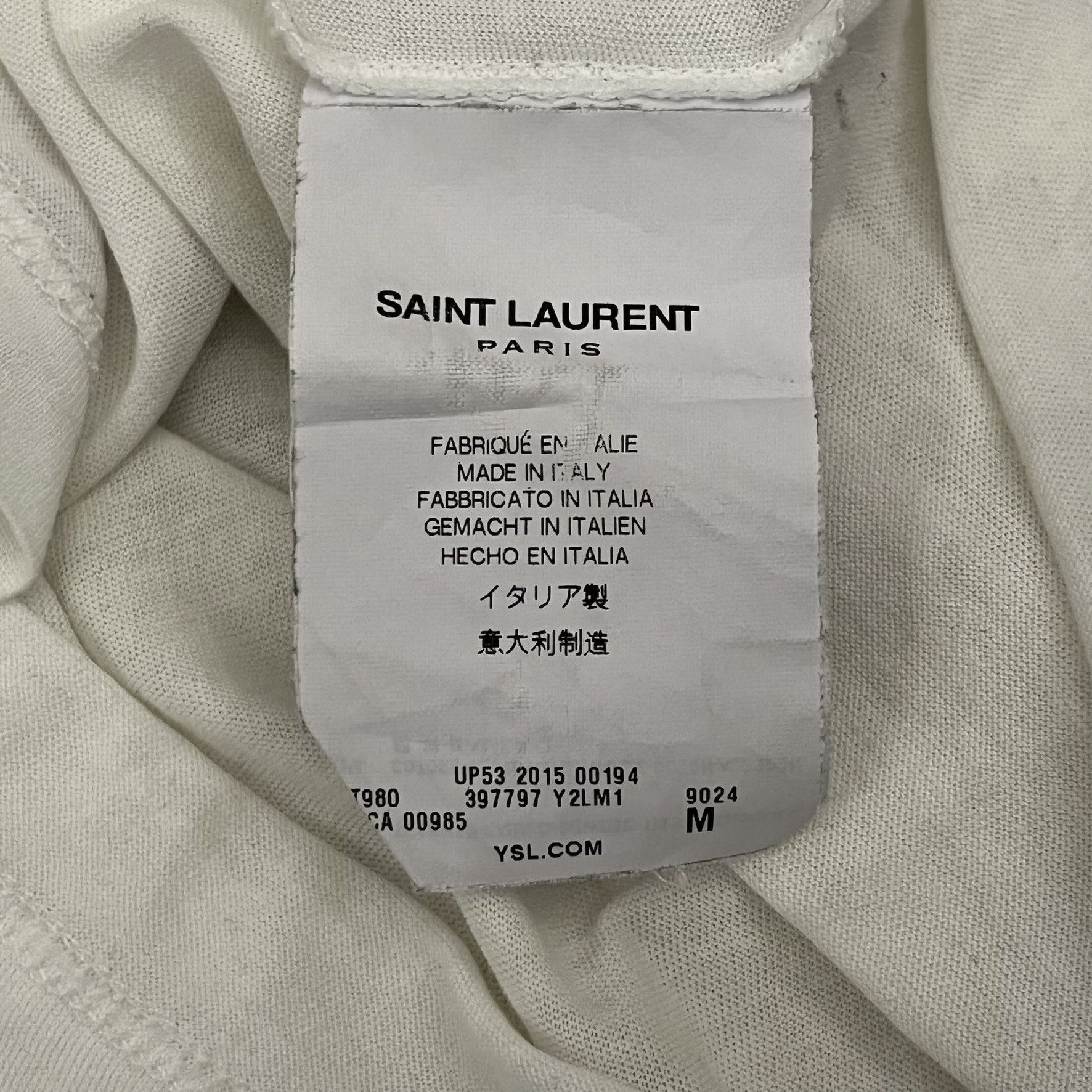 Saint Laurent Paris saint laurent optic hedi slimane aw15 tee Size US M / EU 48-50 / 2 - 6 Thumbnail