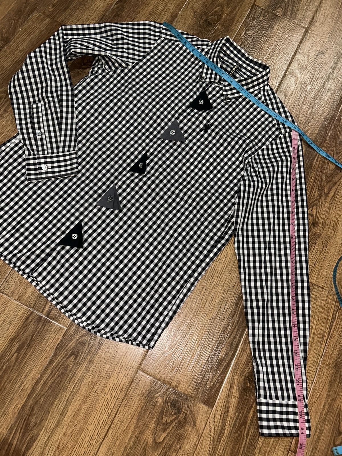 Issey Miyake Frapbois Gingham Check Shirt Size XS / US 0-2 / IT 36-38 - 11 Thumbnail