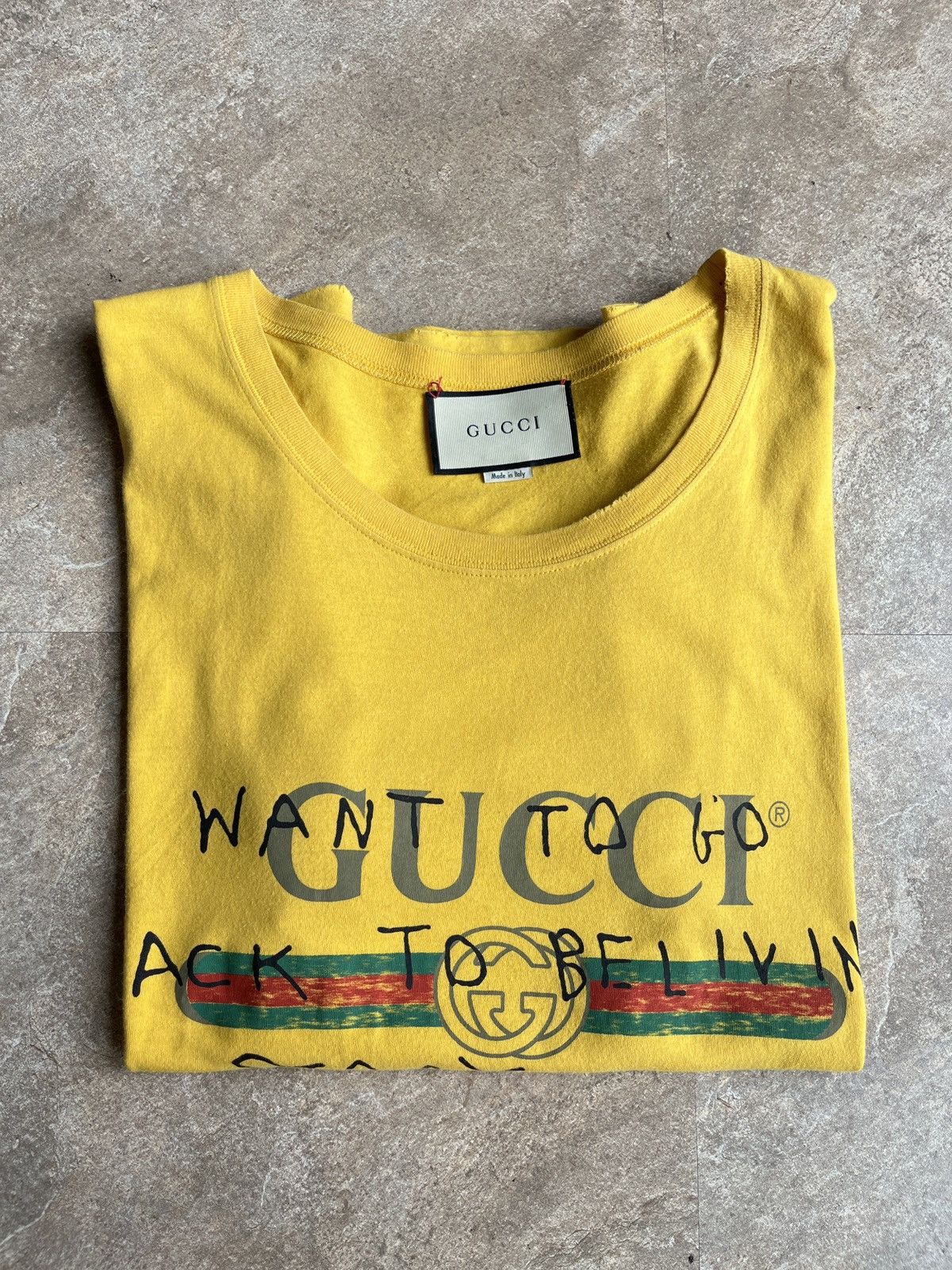 Gucci Coco Capitan 'I want to go back to beliving in a story' Tee Size US S / EU 44-46 / 1 - 3 Thumbnail