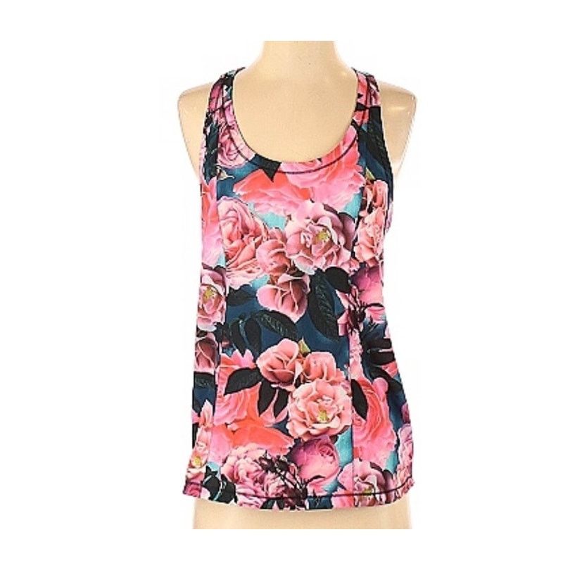 Lululemon Lululemon Lightened Up Singlet Secret Garden (pink)/ Black 6 Size S / US 4 / IT 40 - 1 Thumbnail