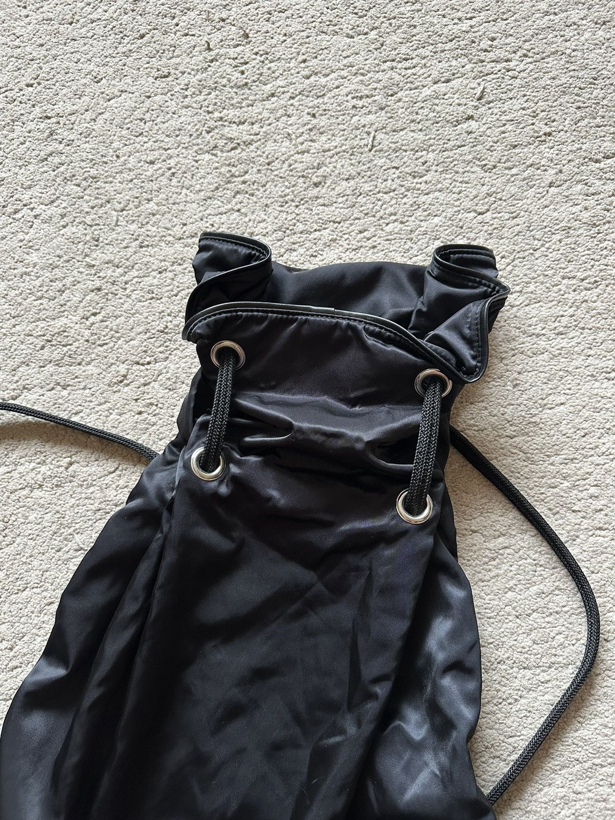 Tokio Kumagai 1980s Tokio Kumagai folded Drawstring Nylon Backpack Size ONE SIZE - 10 Thumbnail