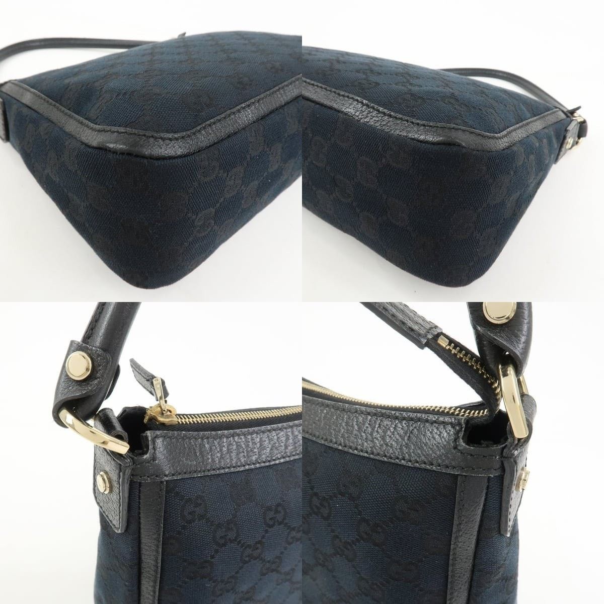 Gucci Gucci GG Monogram Canvas Shoulder Bag Black Size ONE SIZE - 5 Thumbnail