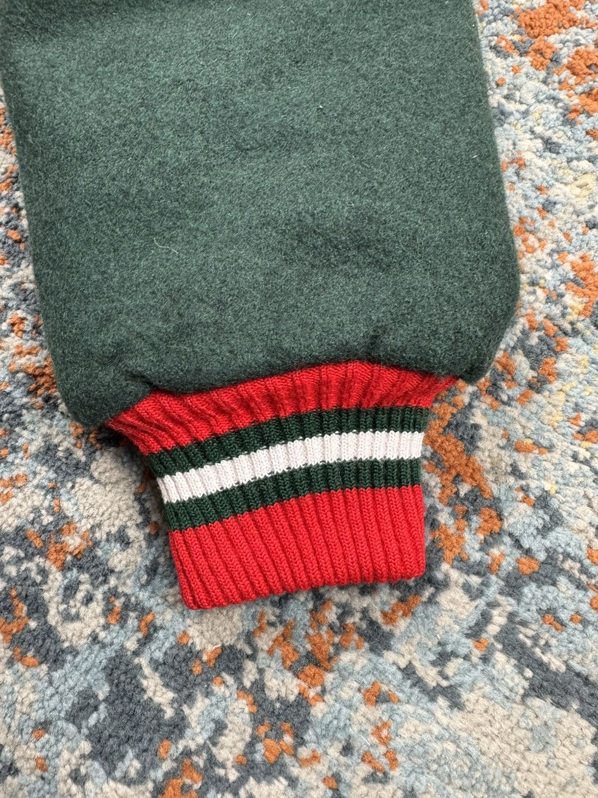Honda Vintage 80s Honda Castrol heavy wool varsity racing jacket Size US L / EU 52-54 / 3 - 16 Thumbnail