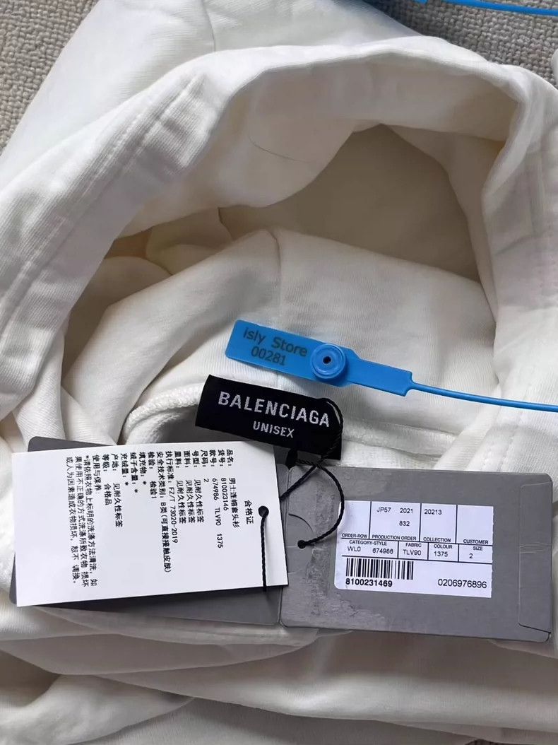 Balenciaga Balenciaga Letter Logo printed hooded long sleeve sweatshi Size US M / EU 48-50 / 2 - 4 Thumbnail
