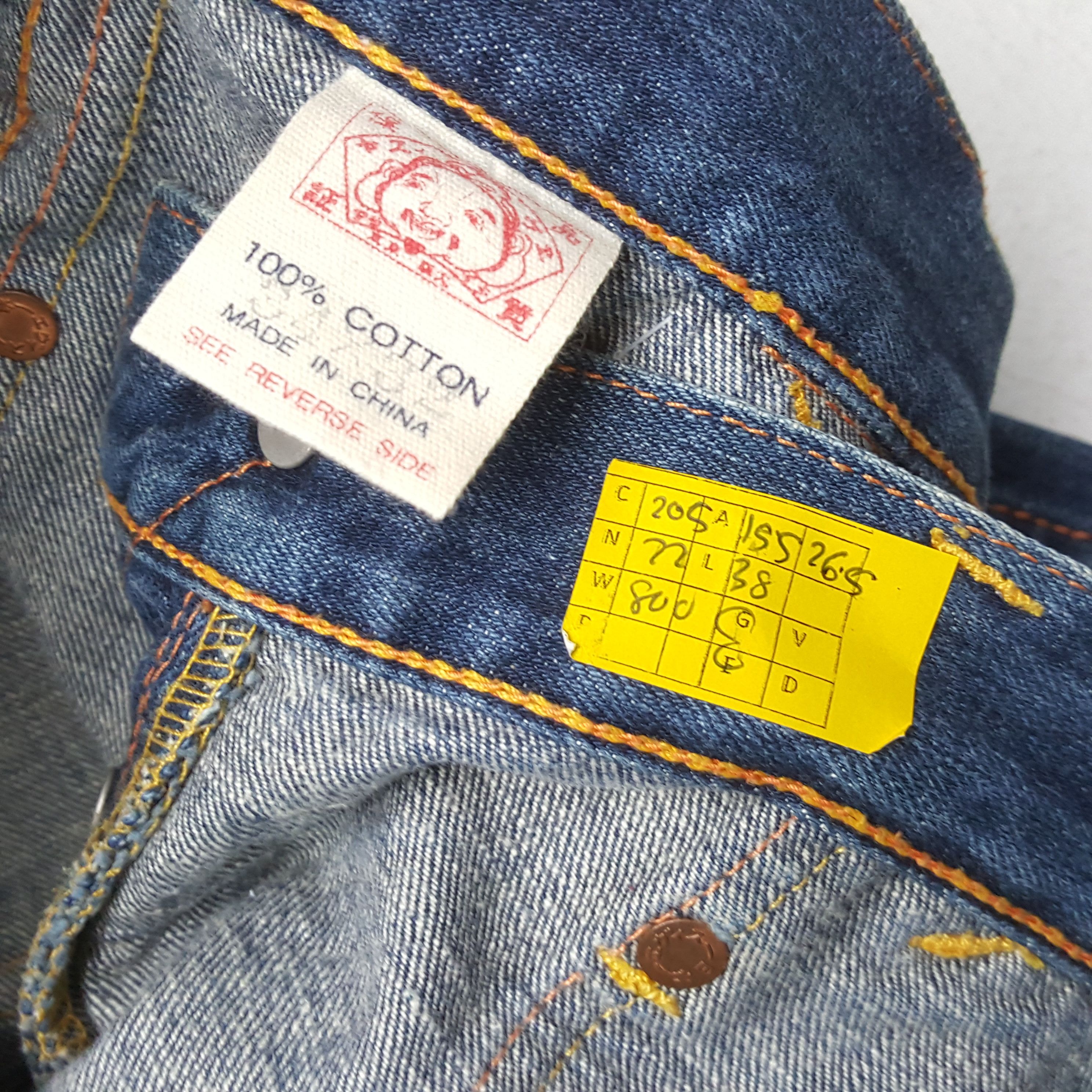Evisu × Japanese Brand × Vintage Vintage EVISU Japanese Brand Daicock Custom Style Jeans Size US 31 - 13 Thumbnail