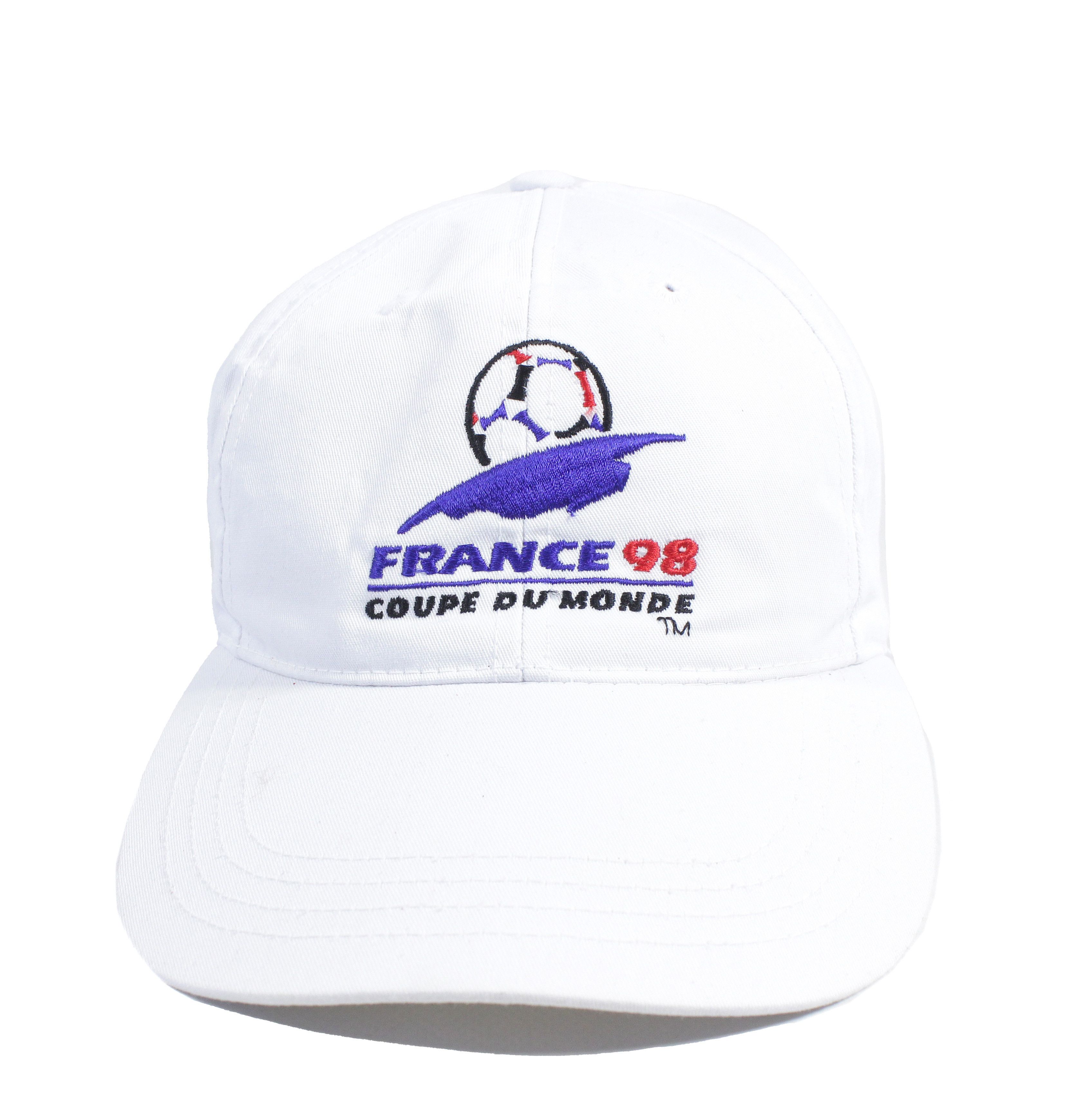Vintage France Coupe du Monde 1998 FIFA Logo Cap Size ONE SIZE - 2 Thumbnail