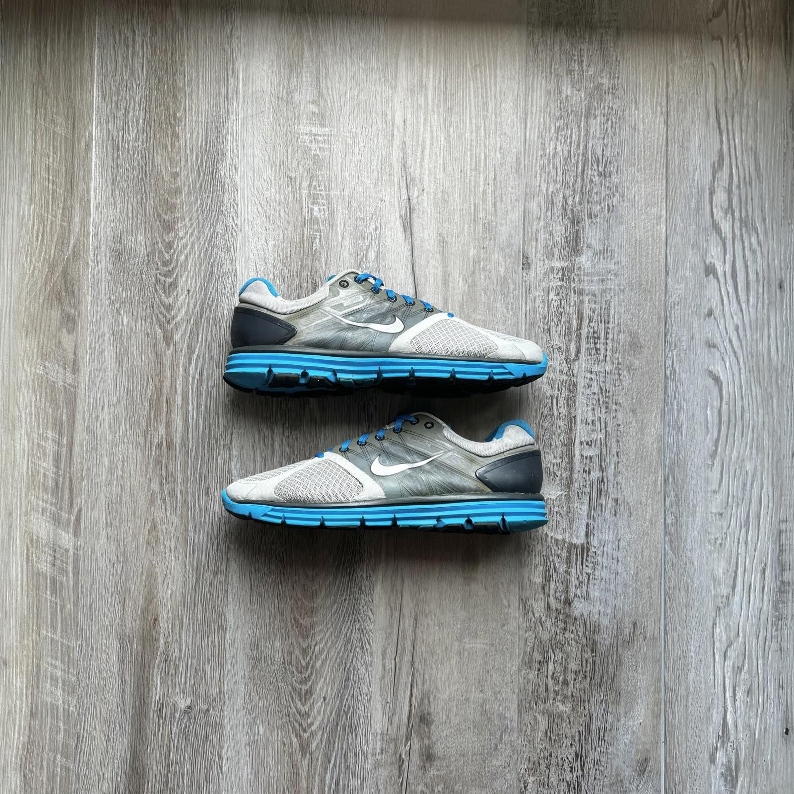 Nike NIKE • Lunarglide+ 2 "Grey/Blue" (12M) Size US 12 / EU 45 - 1 Thumbnail