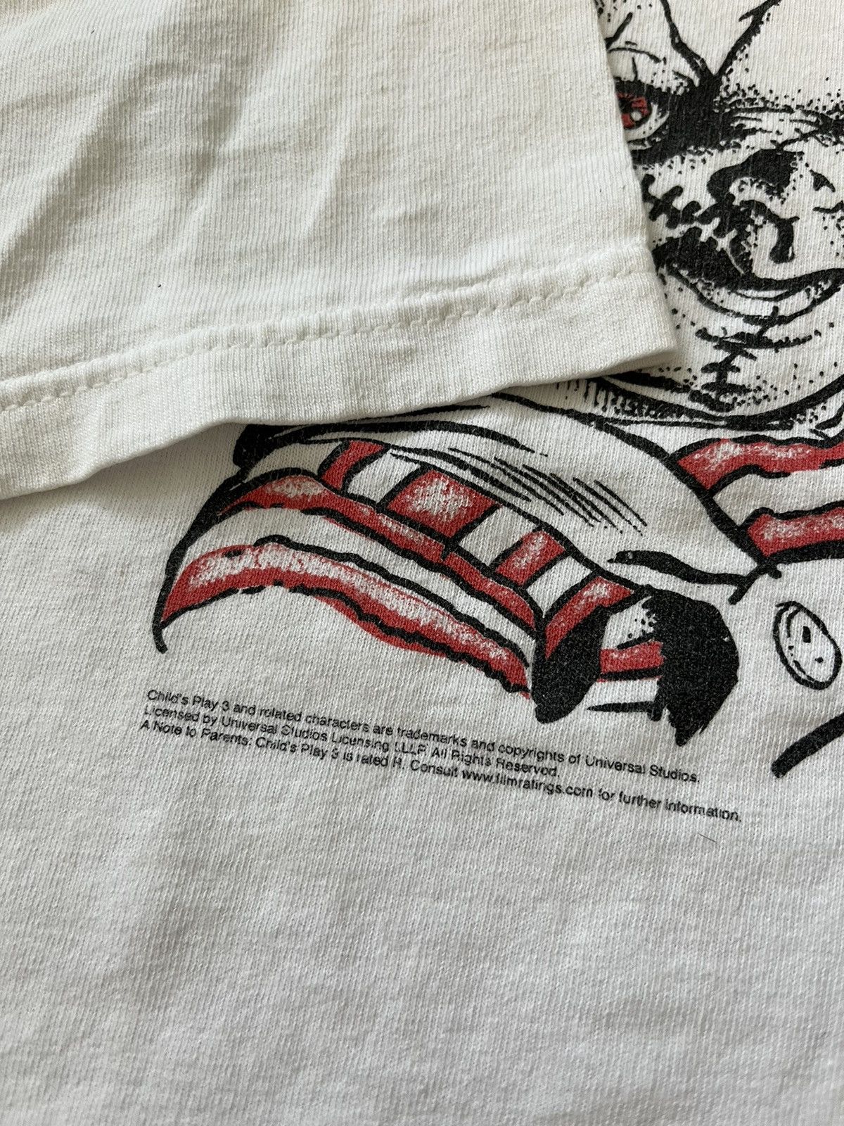 Vintage Rare 2005 Chucky Child’s Play 3 Graphic Tee White Size US XL / EU 56 / 4 - 3 Thumbnail