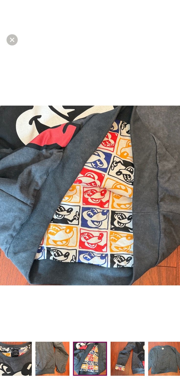 Zara Disney + Keith Haring Mickey Mouse Crew Neck Sweatshirt Size M / US 6-8 / IT 42-44 - 7 Thumbnail