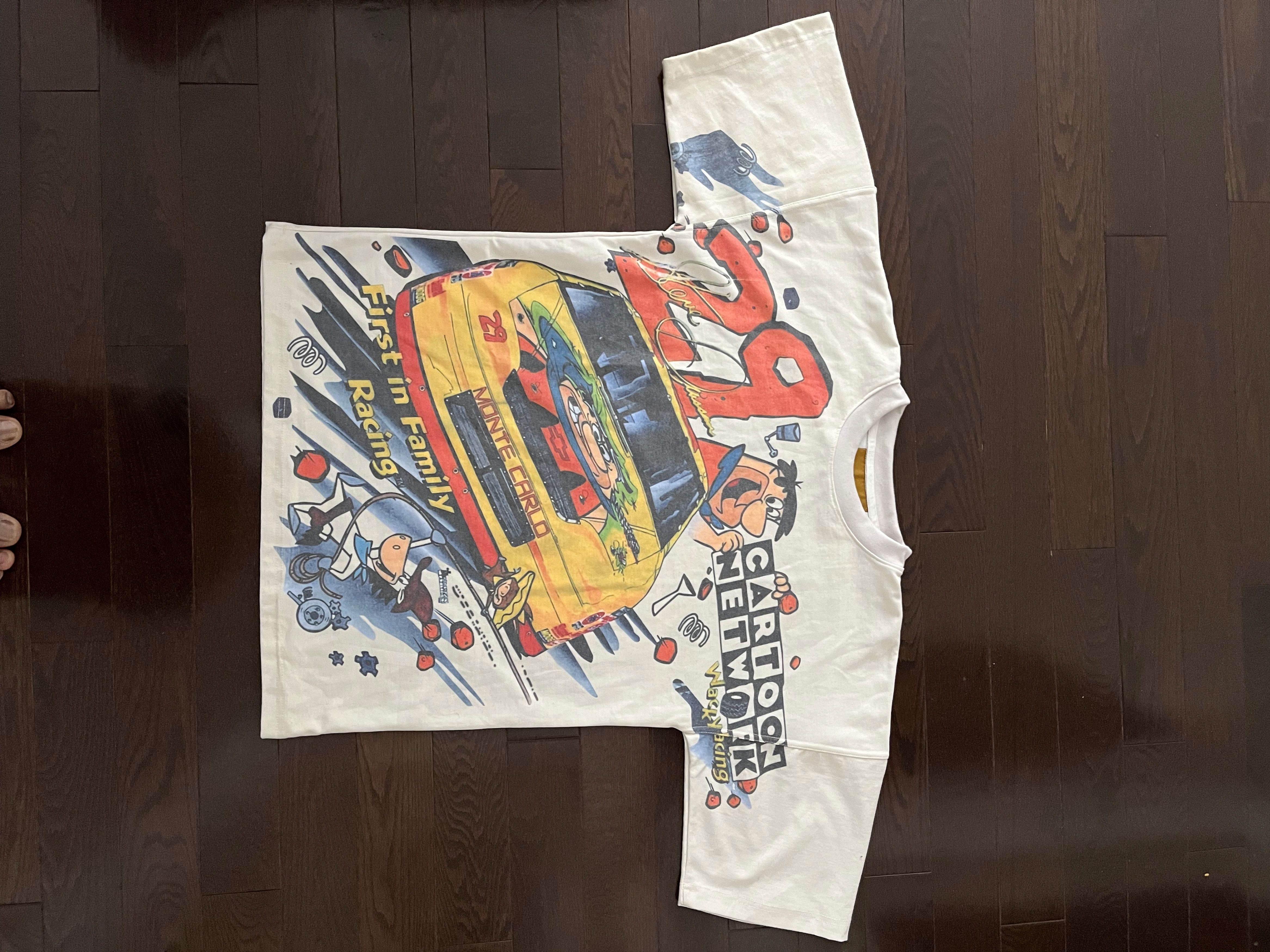 Vintage flinstones racing tee cartoon network Size US L / EU 52-54 / 3 - 2 Thumbnail