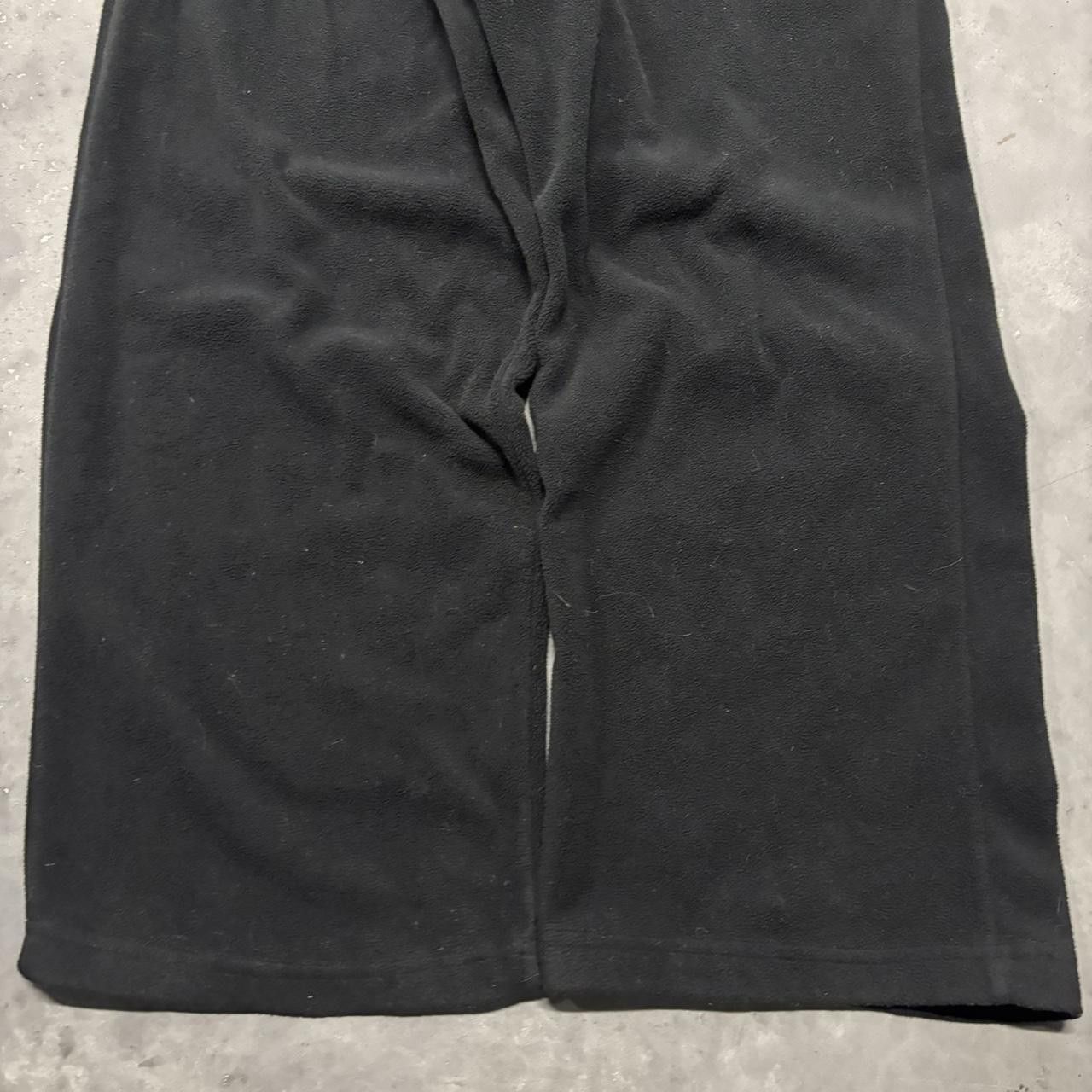 Japanese Brand × Vintage Crazy Vintage Y2K/2000s Baggy Black Fleece Wide Leg Skater Style Opium Sweatpants! Size US 34 / EU 50 - 5 Thumbnail