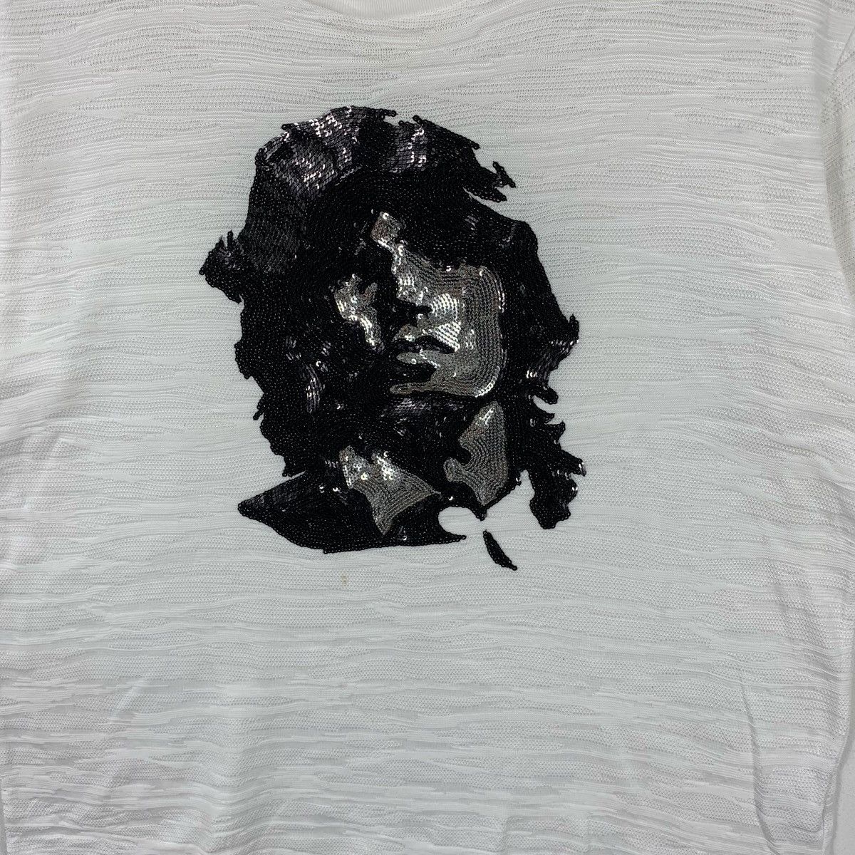 Vintage DARTIN BONAPARTO x BIGI Sequined Jim Morrison Tee Shirt Size US M / EU 48-50 / 2 - 4 Thumbnail