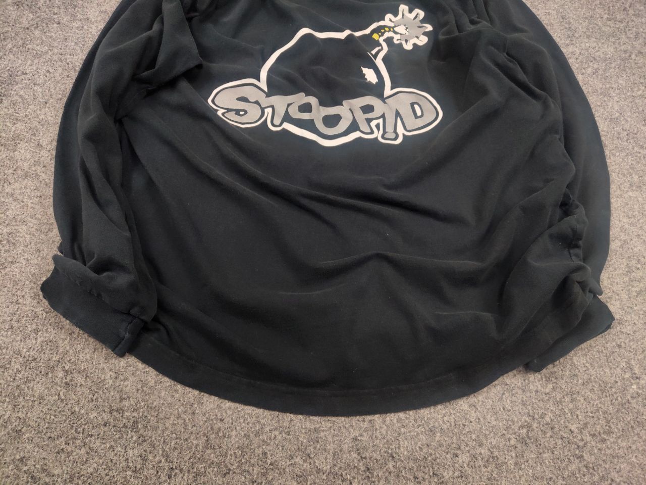 Vintage Stoopid Skater Skateboard Vintage Bomb Long Sleeve Tshirt Size US L / EU 52-54 / 3 - 6 Thumbnail