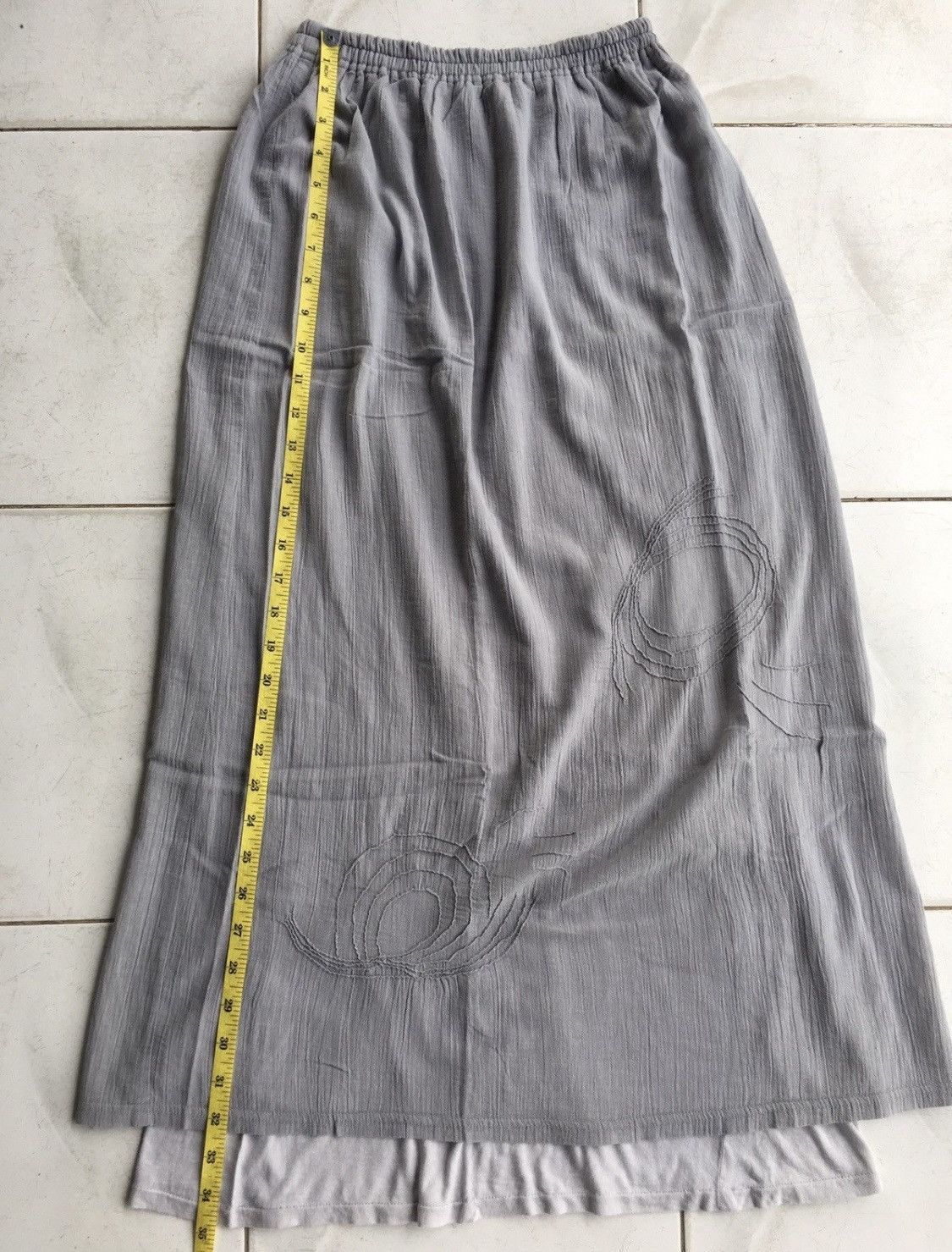 Issey Miyake Archive Hai Sporting Gear by Issey Miyake Spiral Maxi Skirt Size 26" / US 2 / IT 38 - 11 Thumbnail
