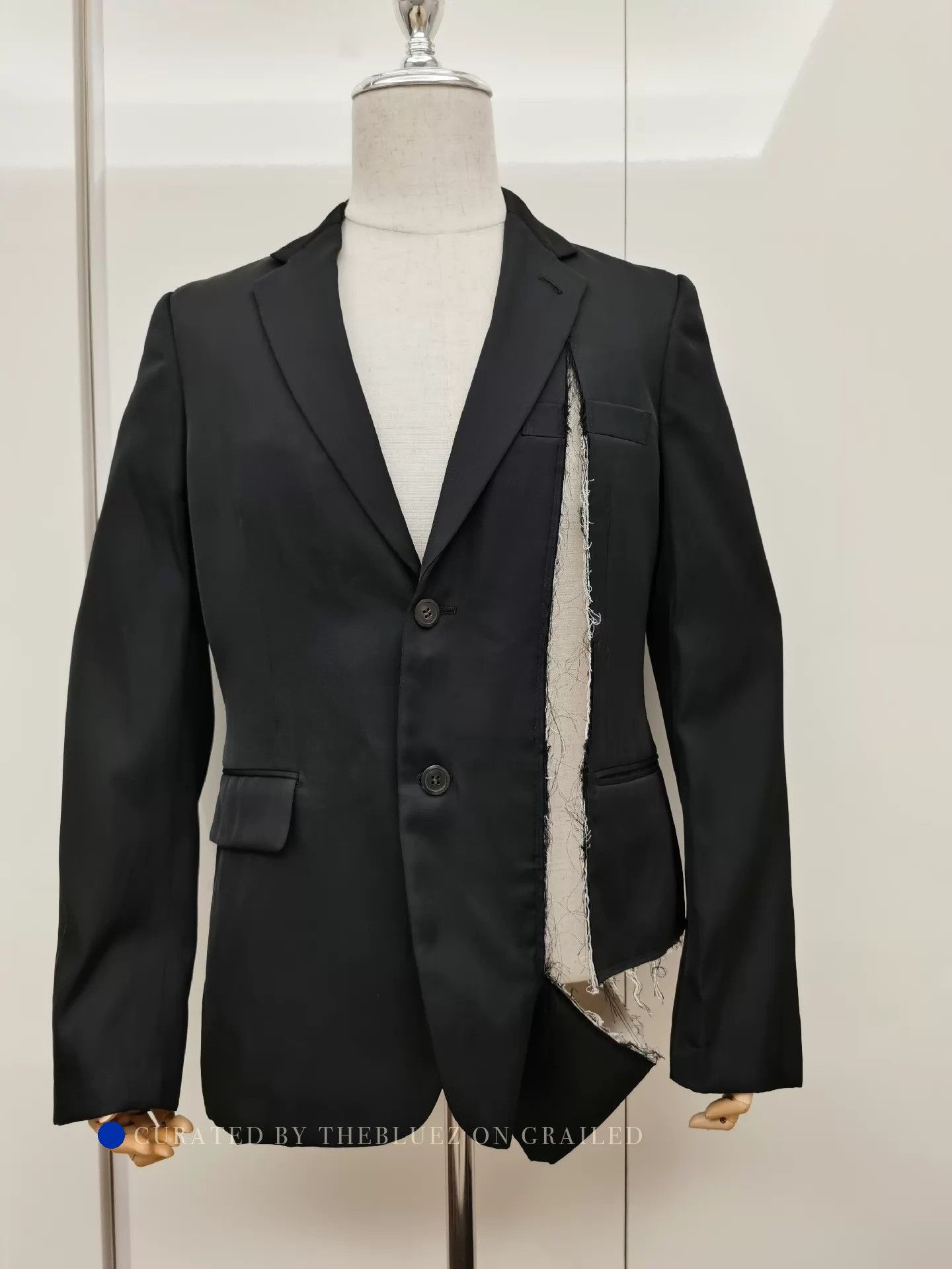 Comme des Garcons Distressed Black Blazer - Japan Limited Edition Size US M / EU 48-50 / 2 - 1 Thumbnail