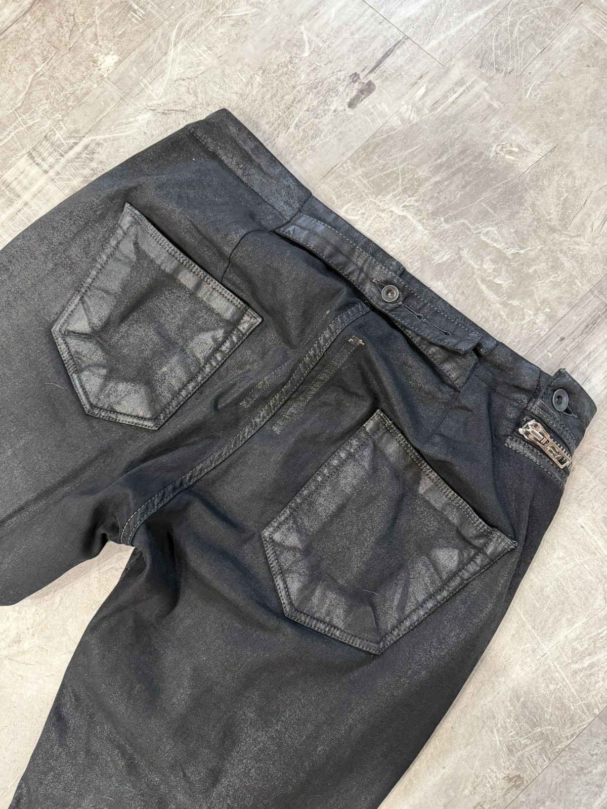 Rick Owens Olmar & Mirta Black Scrub Wax Aircut Size US 32 / EU 48 - 6 Thumbnail