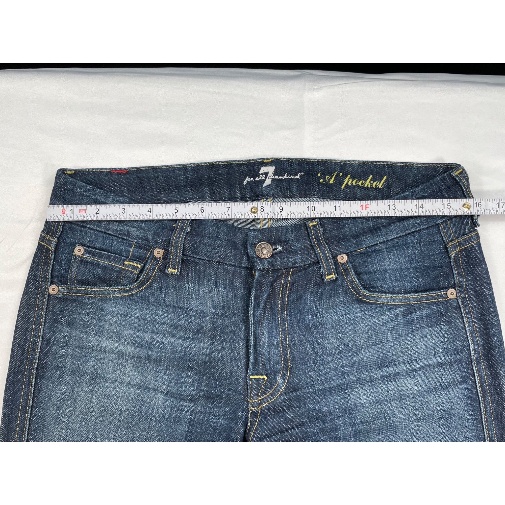 7 For All Mankind 7 For All Mankind SKU 7550 Bootcut Womens Denim Jeans Size 2 Size 27" / US 4 / IT 40 - 3 Thumbnail
