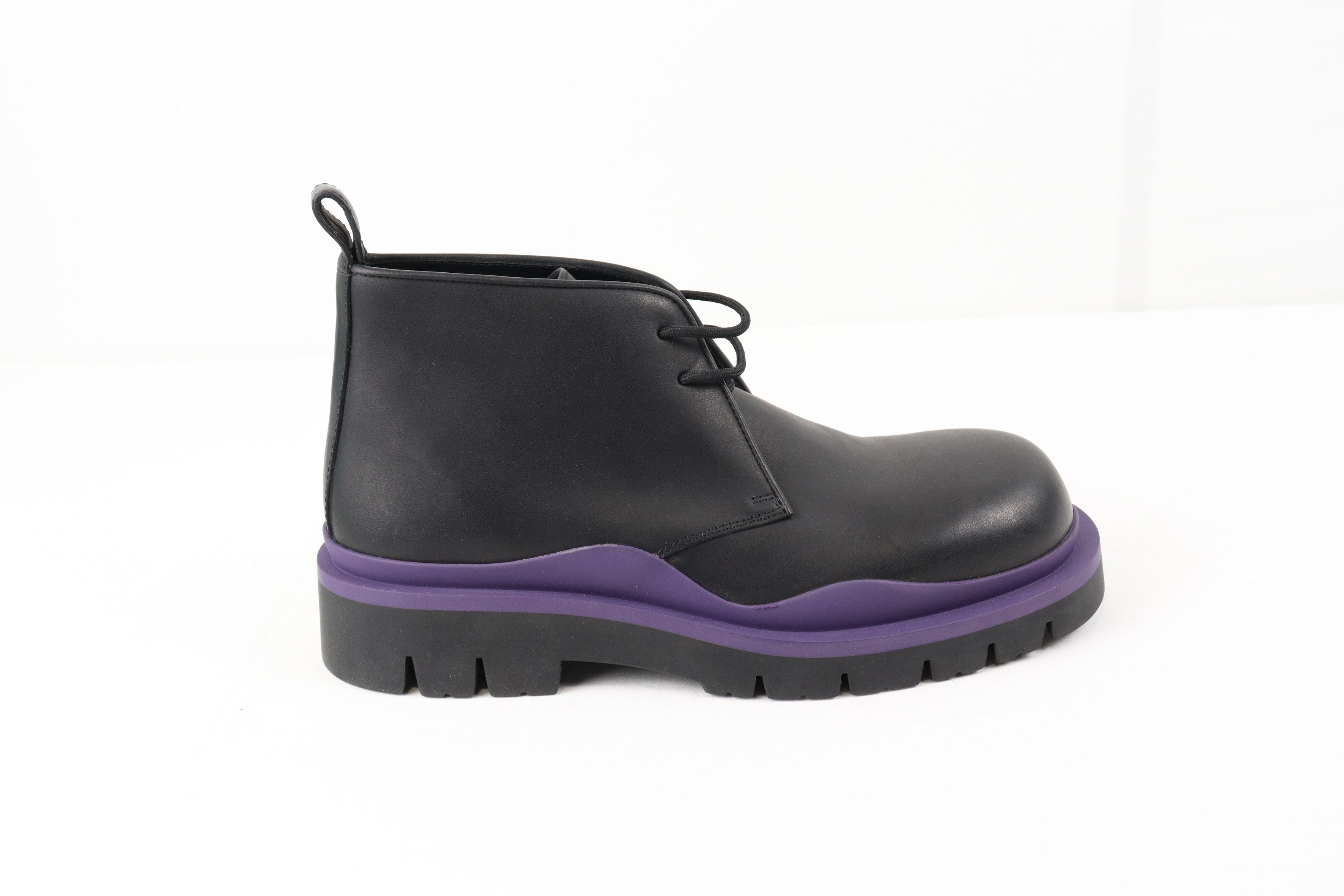 Bottega Veneta o1rshd Military Calf Leather Boot in Black Size US 9 / EU 42 - 7 Thumbnail