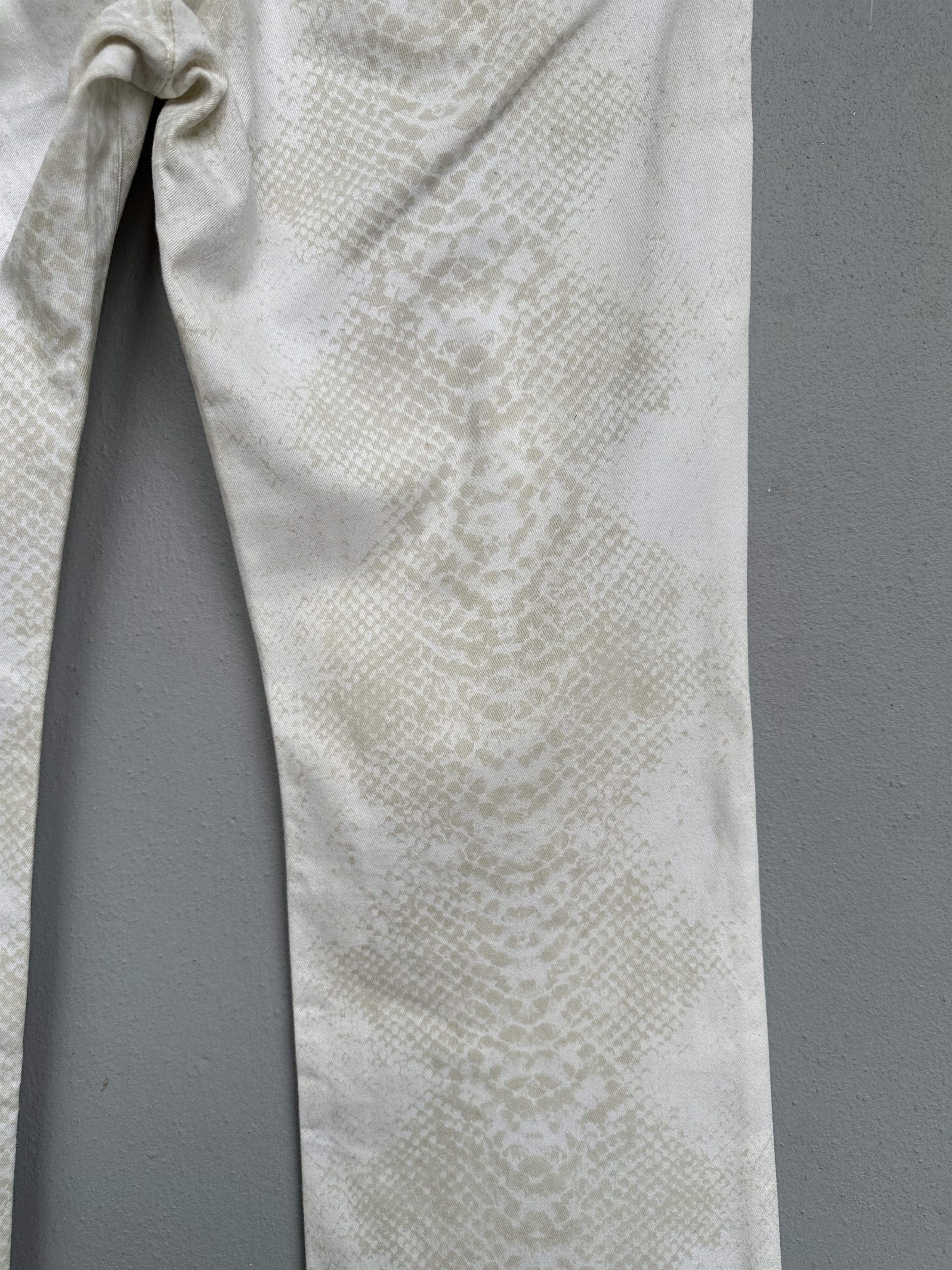 Hysteric Glamour Japanese Brand Schlussel White Scale Flare Denim Pant Size US 32 / EU 48 - 18 Thumbnail