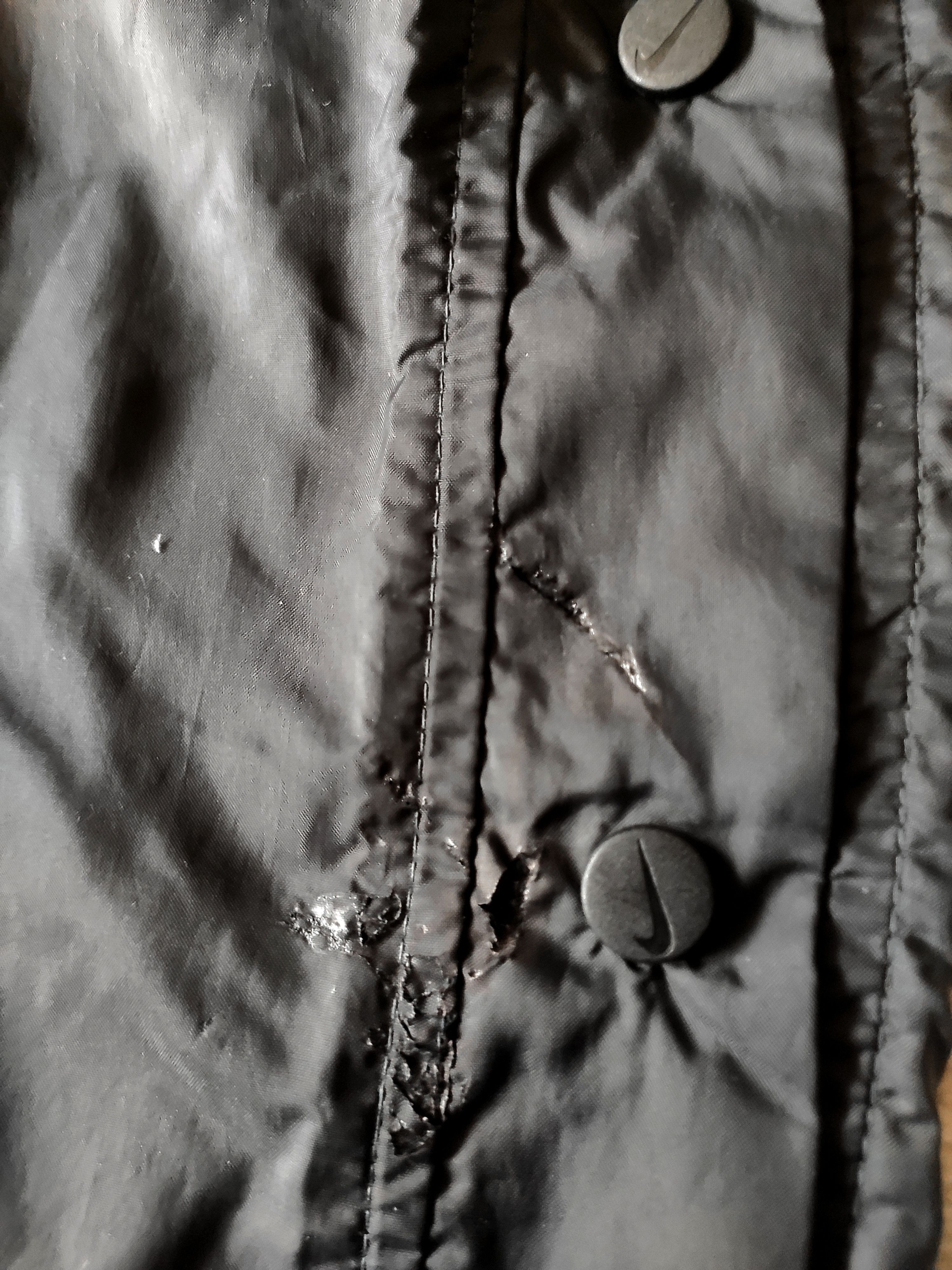 Nike × Vintage Nike vintage trackpants sweatpants 90s black button swoosh M Size US 32 / EU 48 - 8 Thumbnail