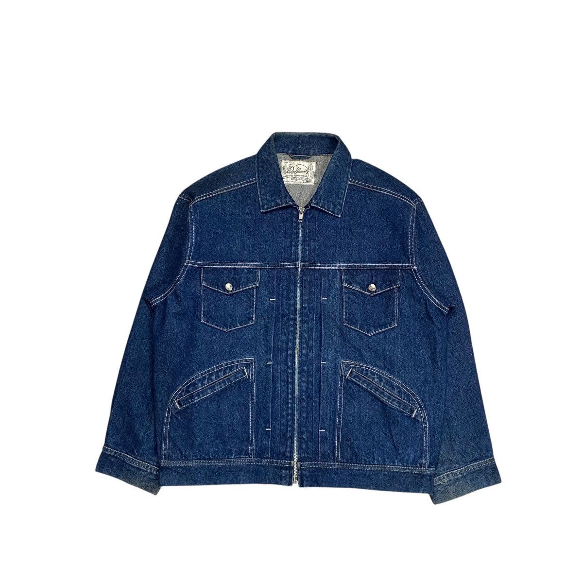 Vintage Vintage Do Family Denim Work Jacket Size US M / EU 48-50 / 2 - 1 Thumbnail