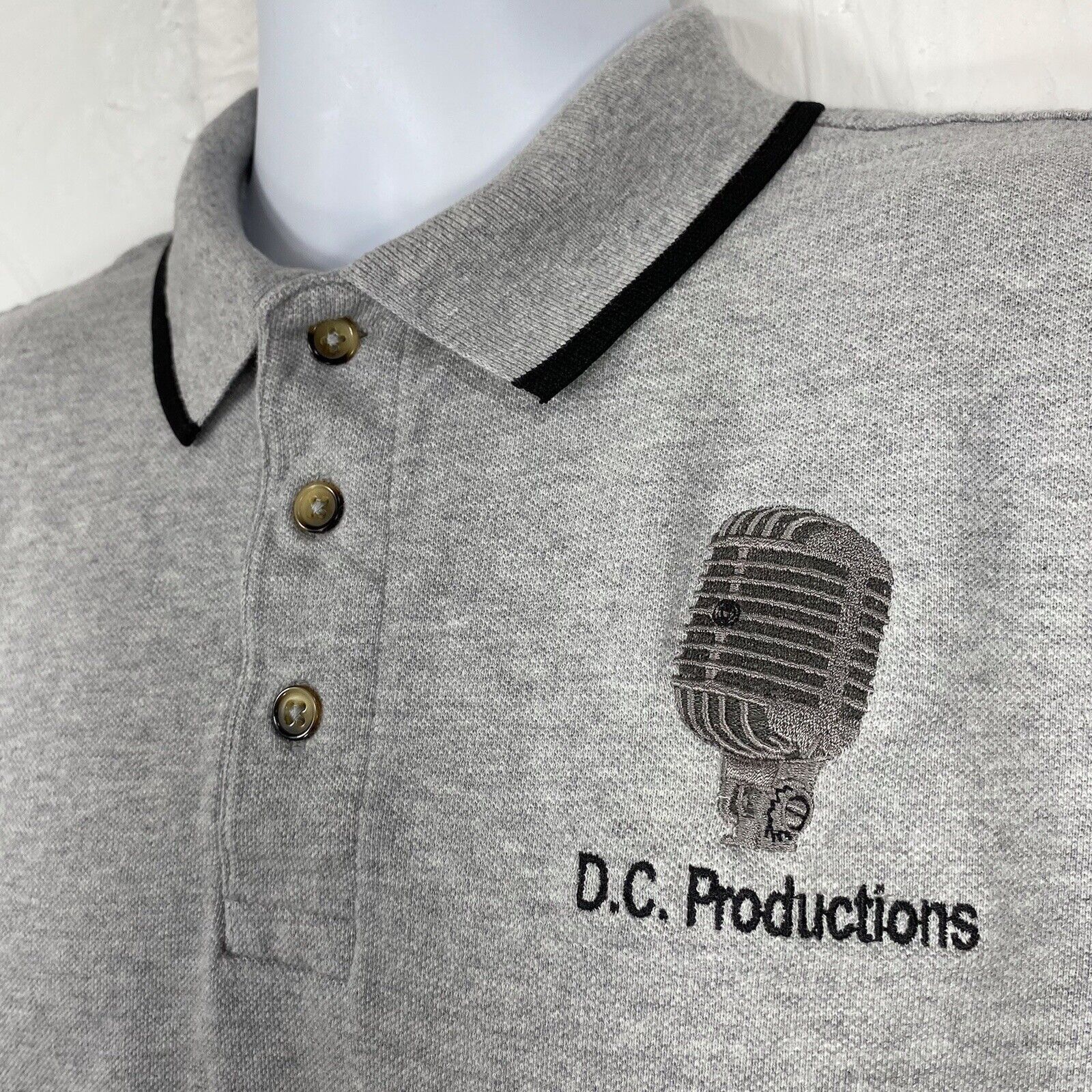 Other DC Productions Microphone Medium Short Sleeve Polo Shirt Size US M / EU 48-50 / 2 - 2 Thumbnail