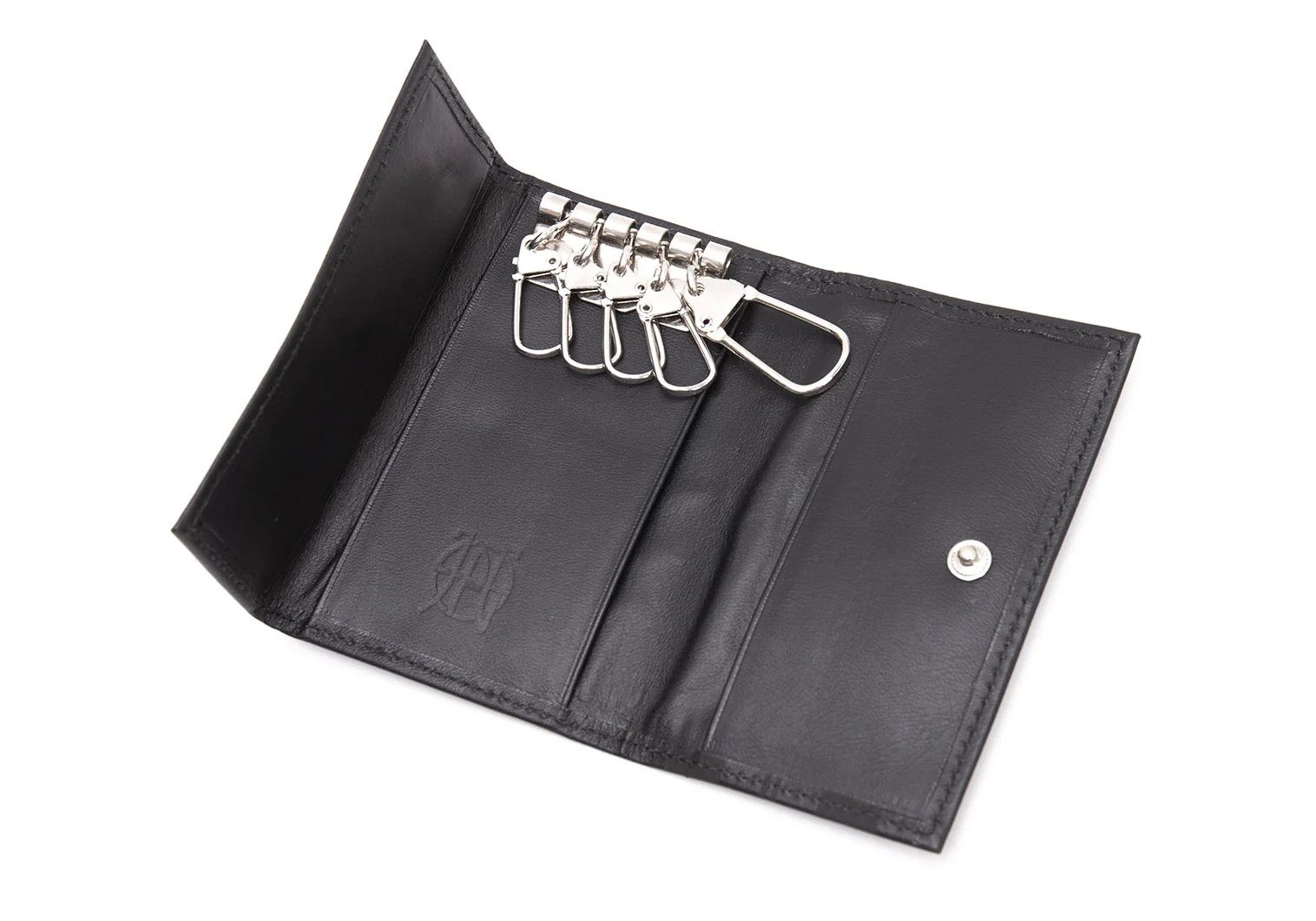 Jean Paul Gaultier Aroma Mark Plate Key Case in Black and Silver Size ONE SIZE - 7 Thumbnail