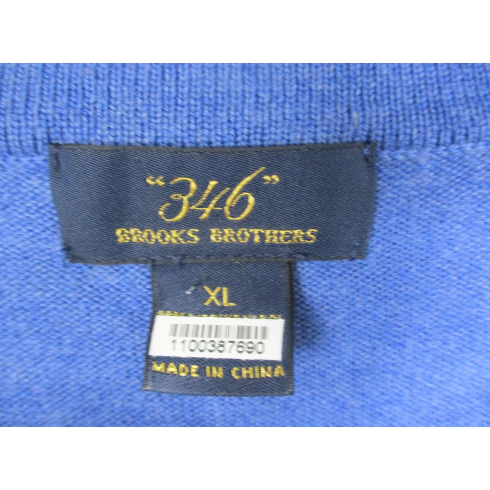 Brooks Brothers Brooks Brothers 346 Sweater Mens XL Blue Merino Wool V Neck Soft Knit Pullover Size US XL / EU 56 / 4 - 3 Thumbnail