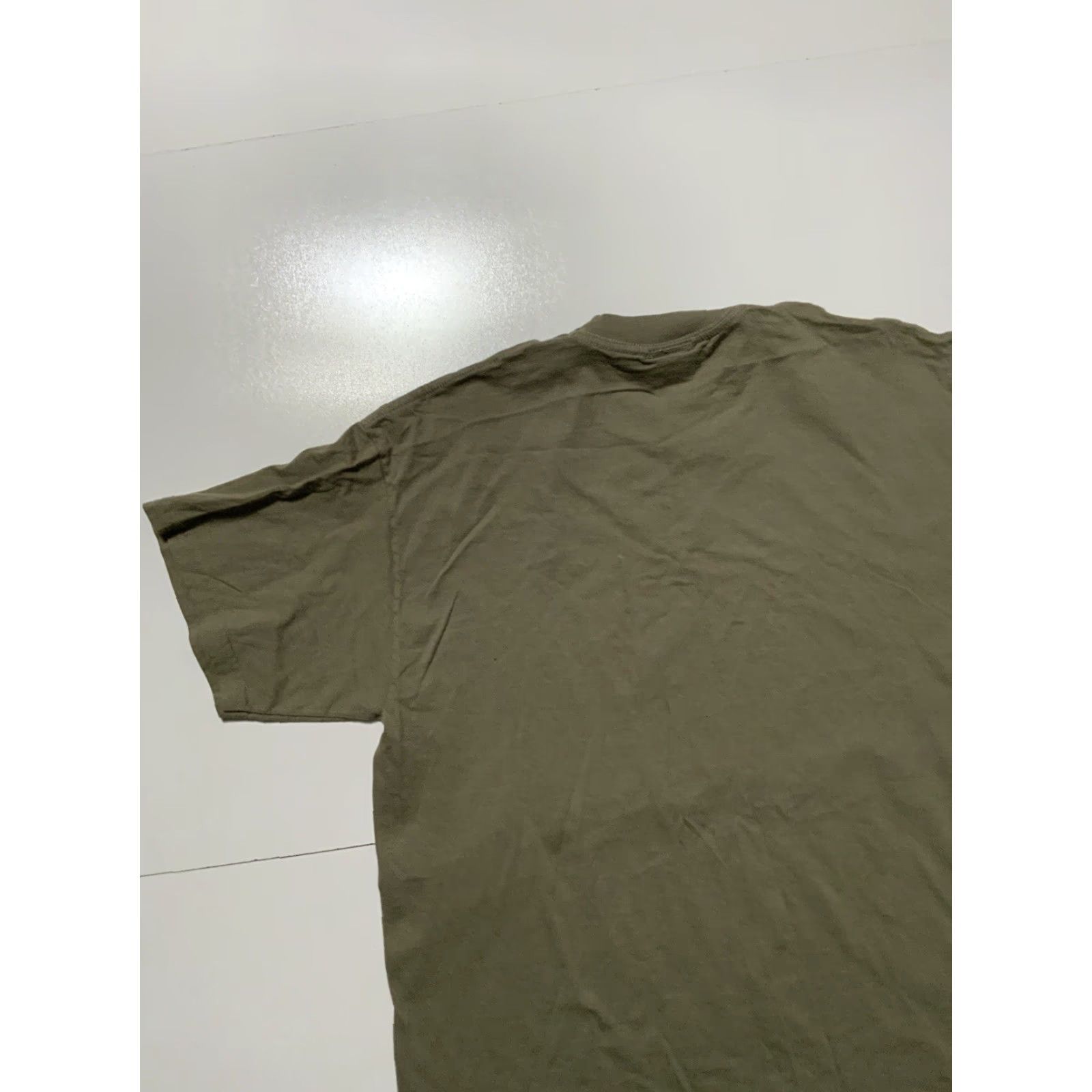 Olive VINTAGE Rue Twentyone Jeans Juvenile Delinquent Olive S/S Crew T-Shirt L Mens Green 44 Chest 28 Length Size US L / EU 52-54 / 3 - 5 Thumbnail