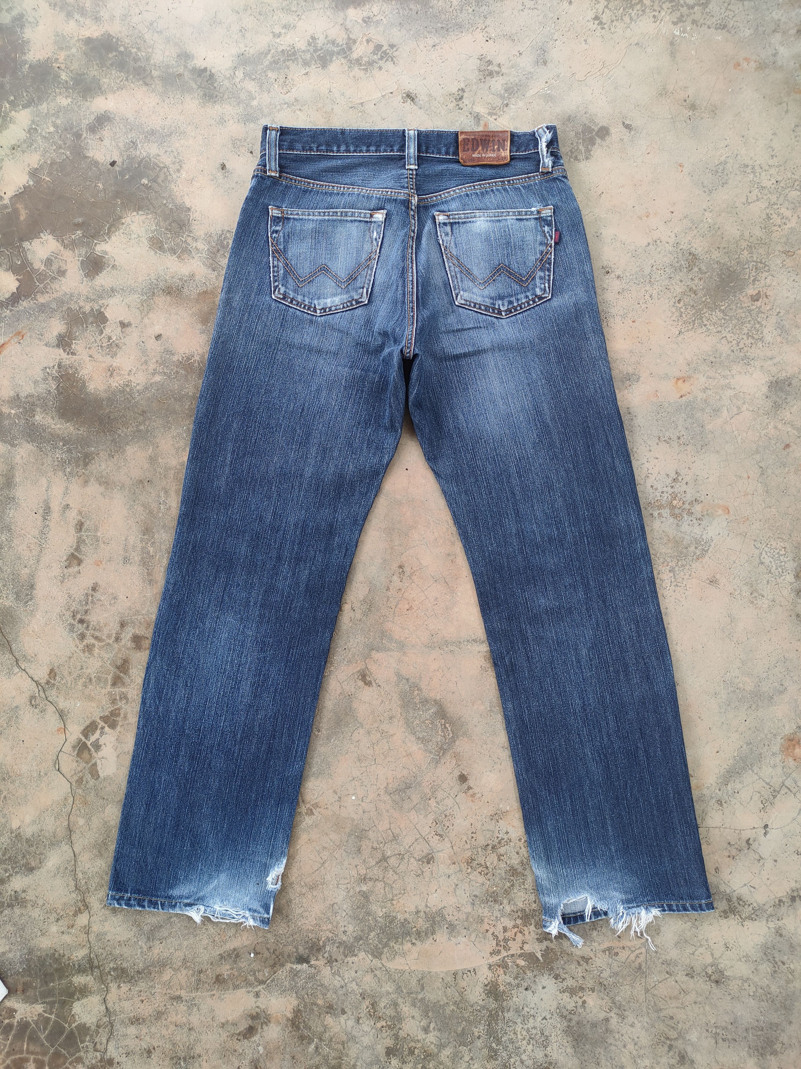 Edwin VINTAGE EDWIN FADED DISTRESSED JEANS DENIM PANTS Size US 32 / EU 48 - 1 Thumbnail