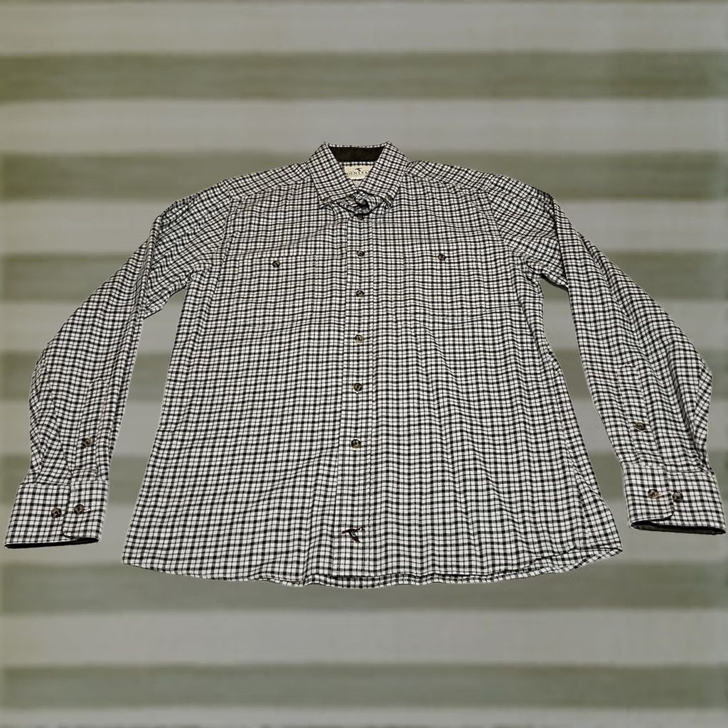 Vintage Genteal Shirt Plaid Button-Up Long Sleeve Cotton Flannel Mens Size S Gray 100% Cotton Button-Down Collar Pocket Size US S / EU 44-46 / 1 - 1 Thumbnail