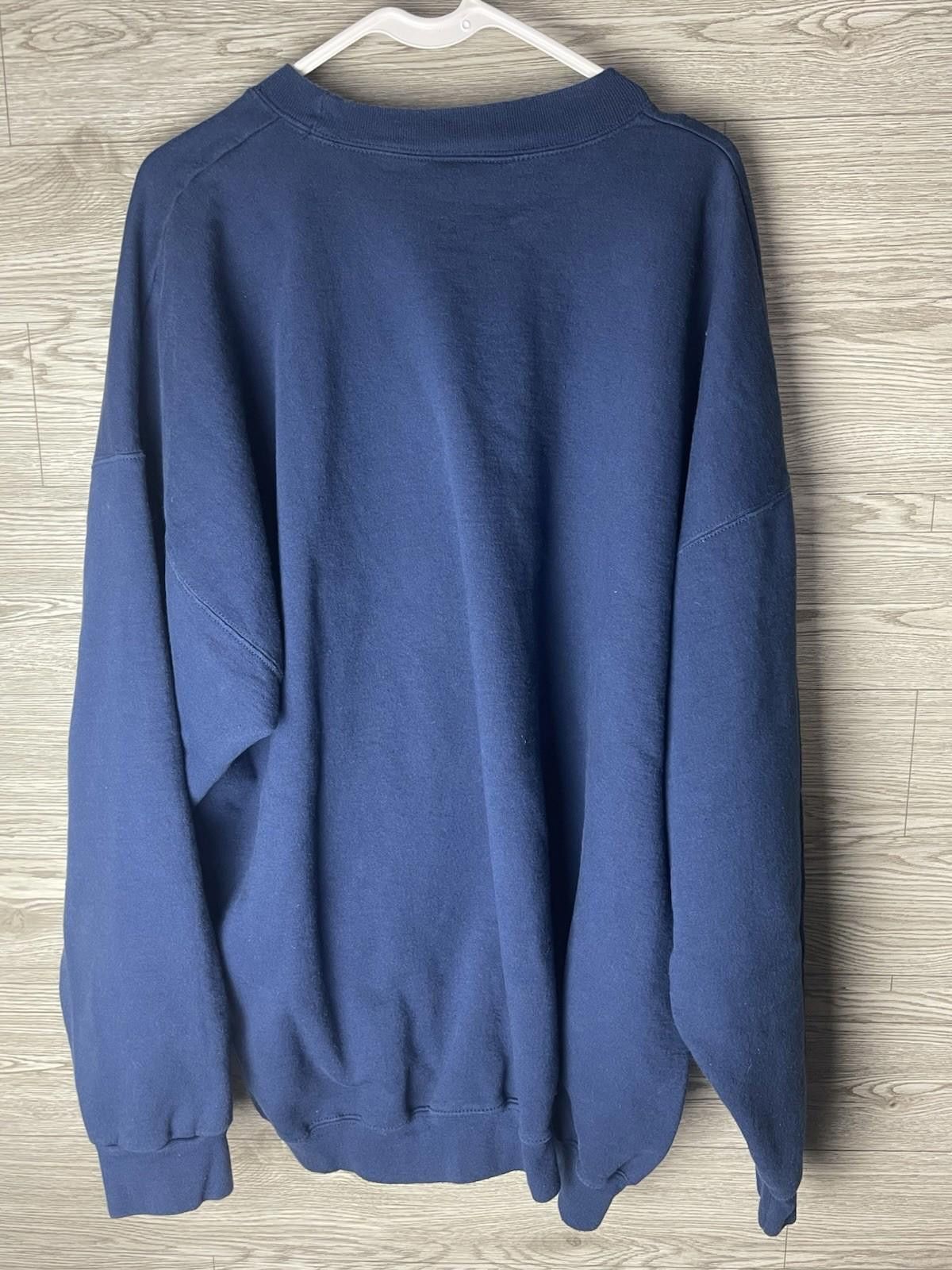 Hanes Vintage Ultimate Hanes Cotton Printpro Blue Sweatshirt 2XL Size US XXL / EU 58 / 5 - 2 Thumbnail