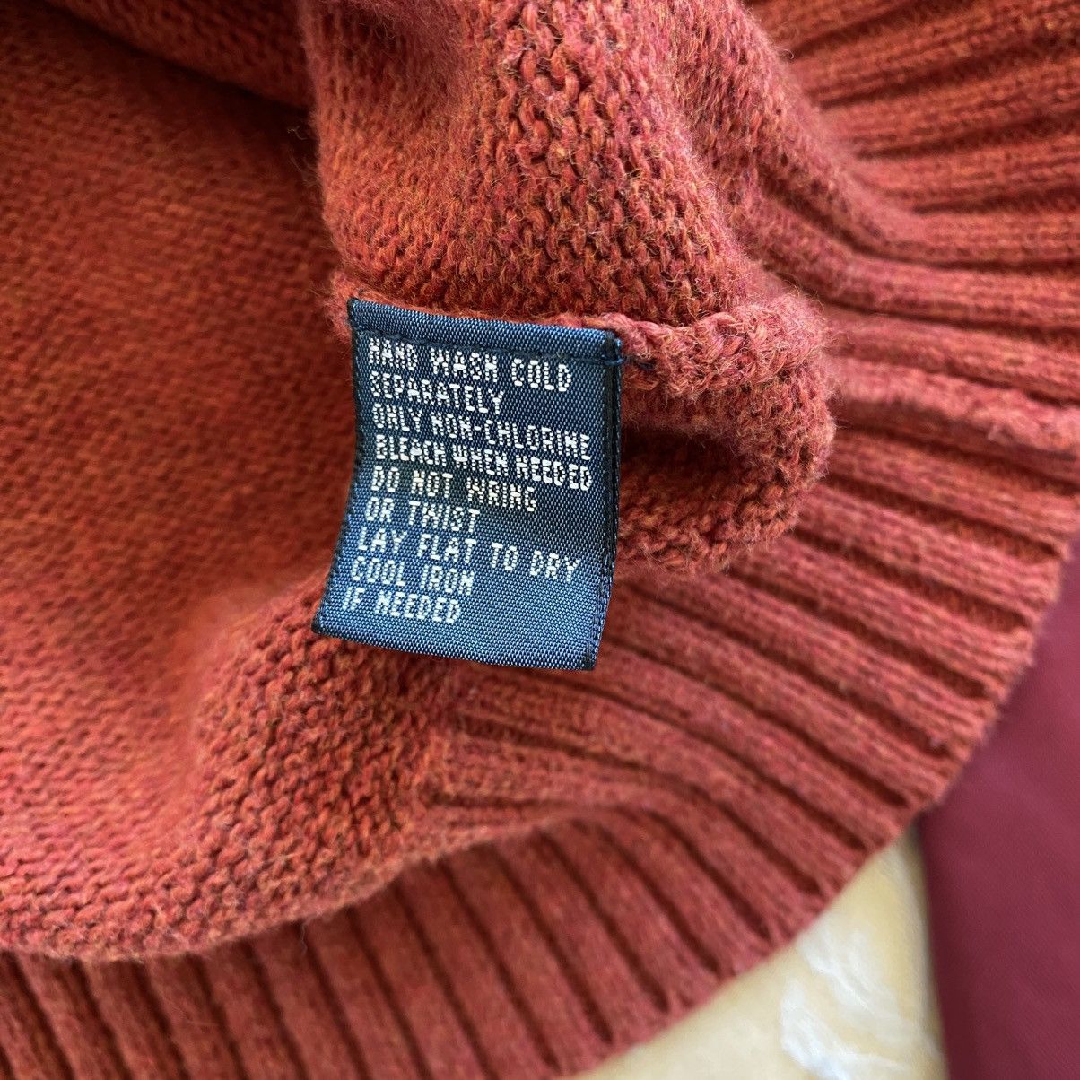 Polo Ralph Lauren Vintage Polo Ralph Lauren Mock Neck Sweater Pullover Orange Size US XL / EU 56 / 4 - 6 Thumbnail