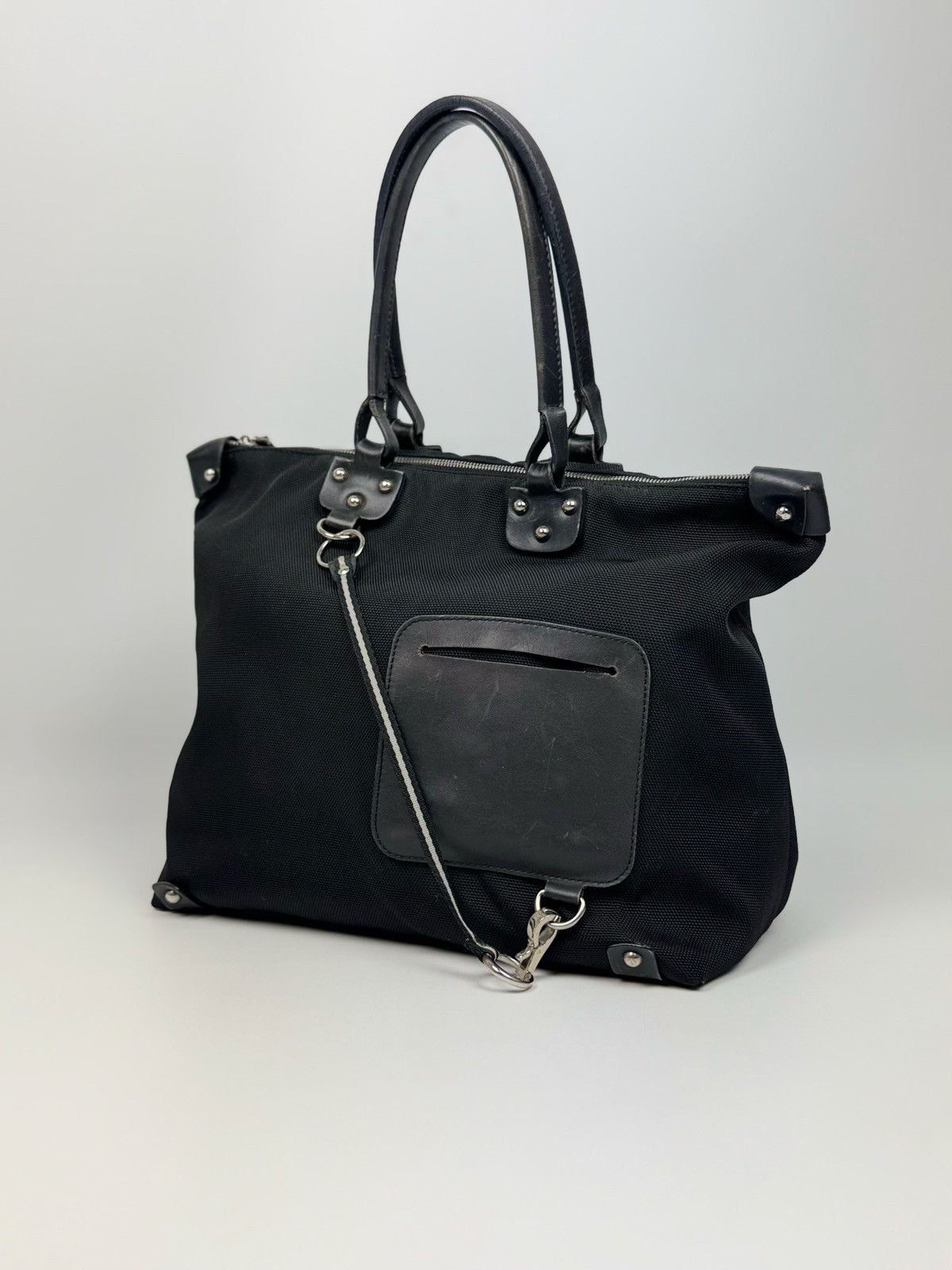 Bally Bally Cloth Canvas/Leather Black Handbag Size ONE SIZE - 1 Thumbnail