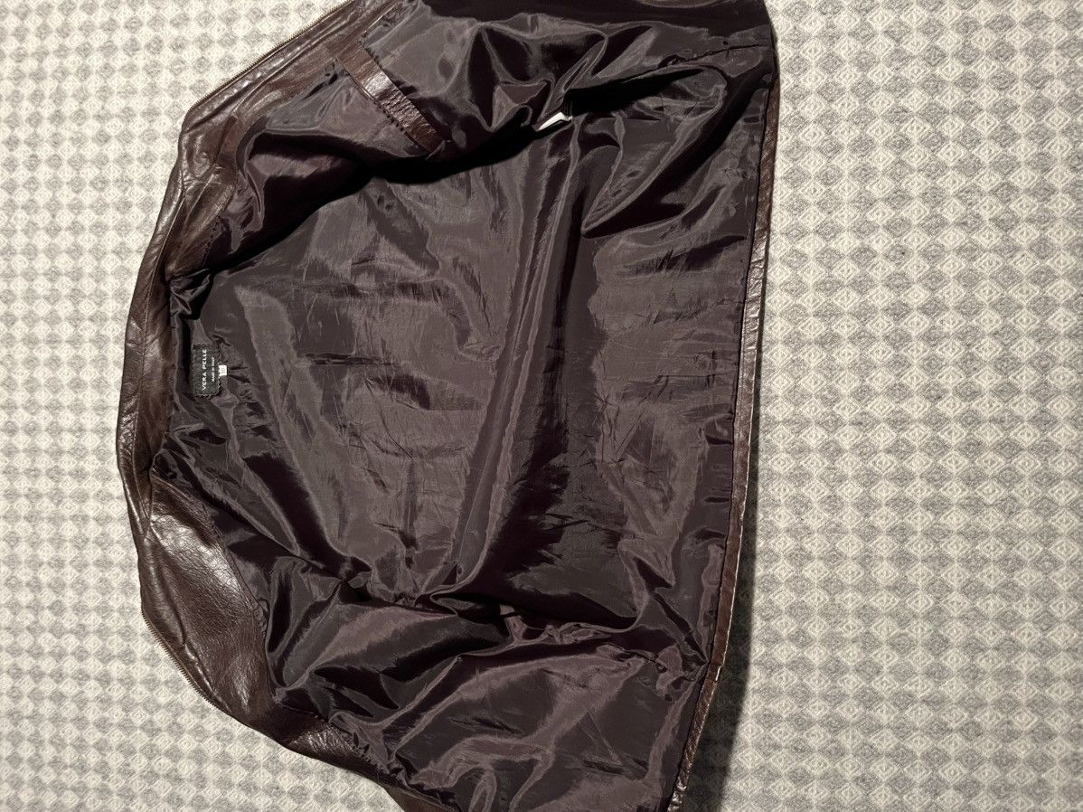 Vera Pelle Vera Pelle Brown Cow Leather Jacket Made in Italy Size US L / EU 52-54 / 3 - 4 Thumbnail