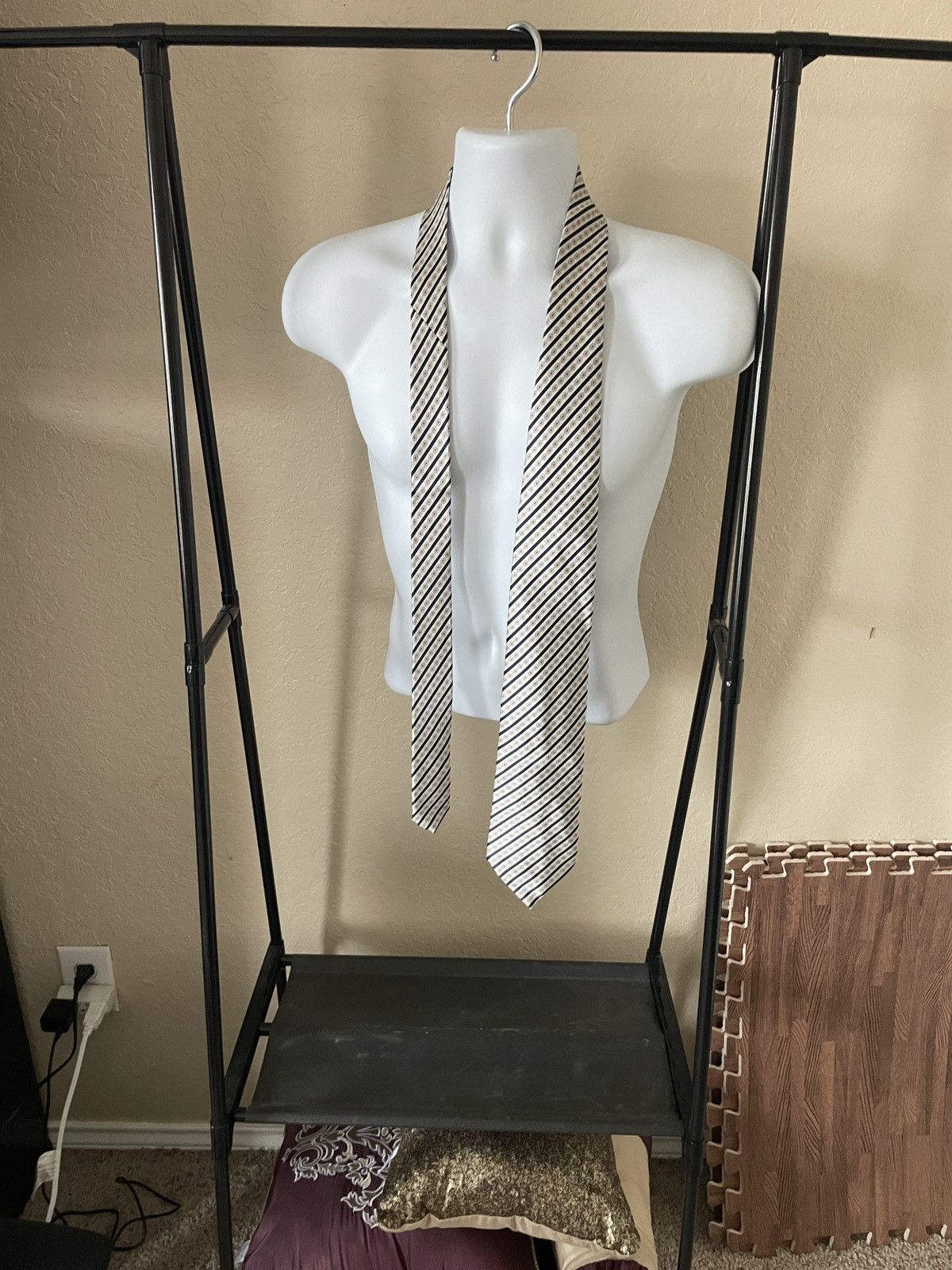Stefano Ricci Striped Silk Tie Size ONE SIZE - 1 Thumbnail